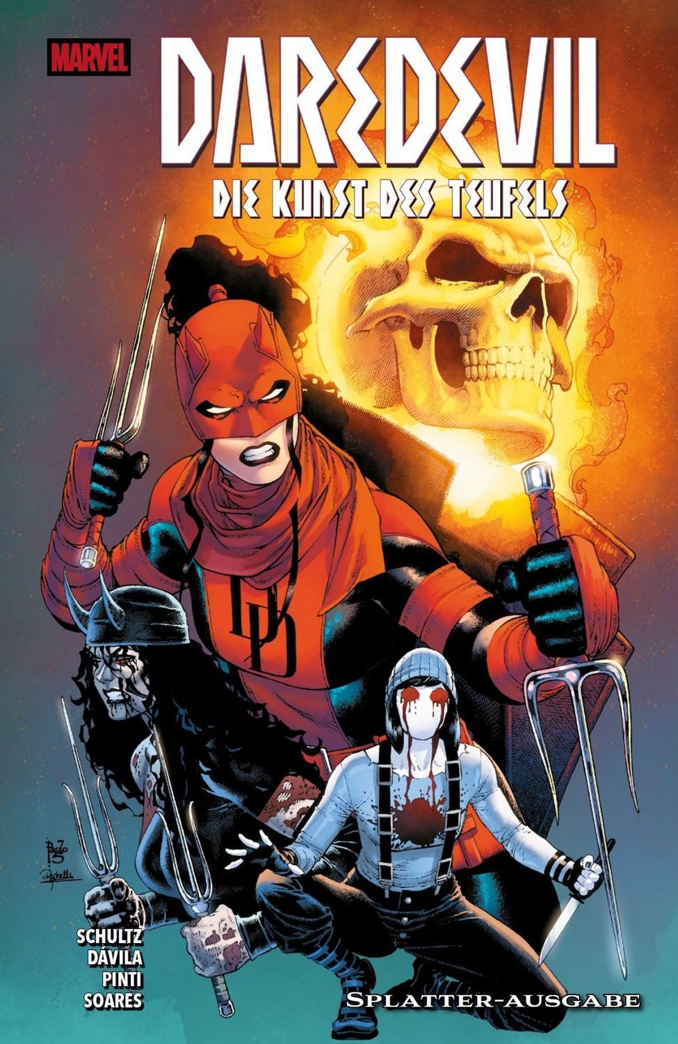 Comic Daredevil: Die Kunst des Teufels Splatter-Ausgabe Splatter Band Erica Schultz, Valentina Pinti, Sergio Dávila, José Luís Soares