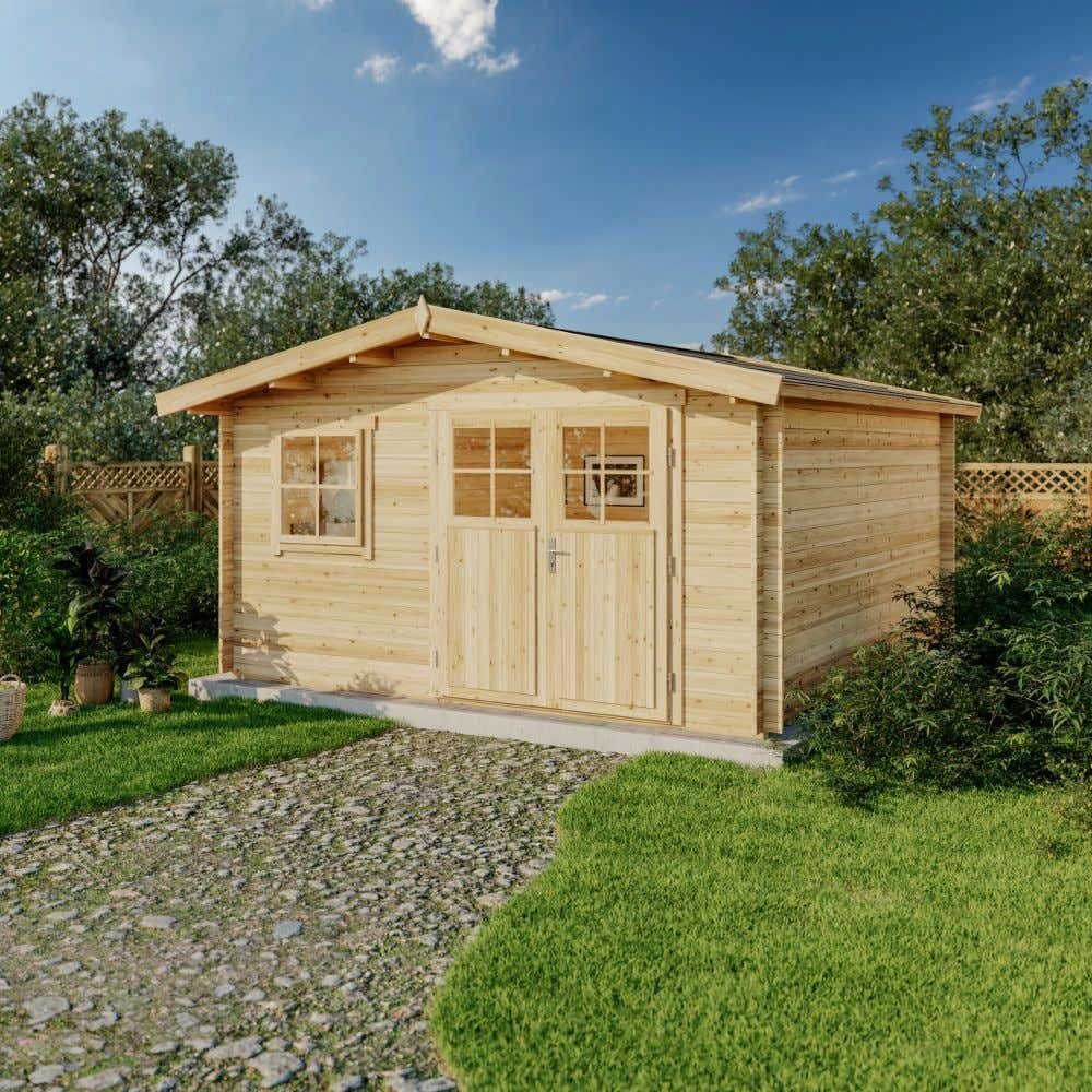Alpholz Gartenhaus Holz Valeria-28, BxT: 428x427 günstig online kaufen