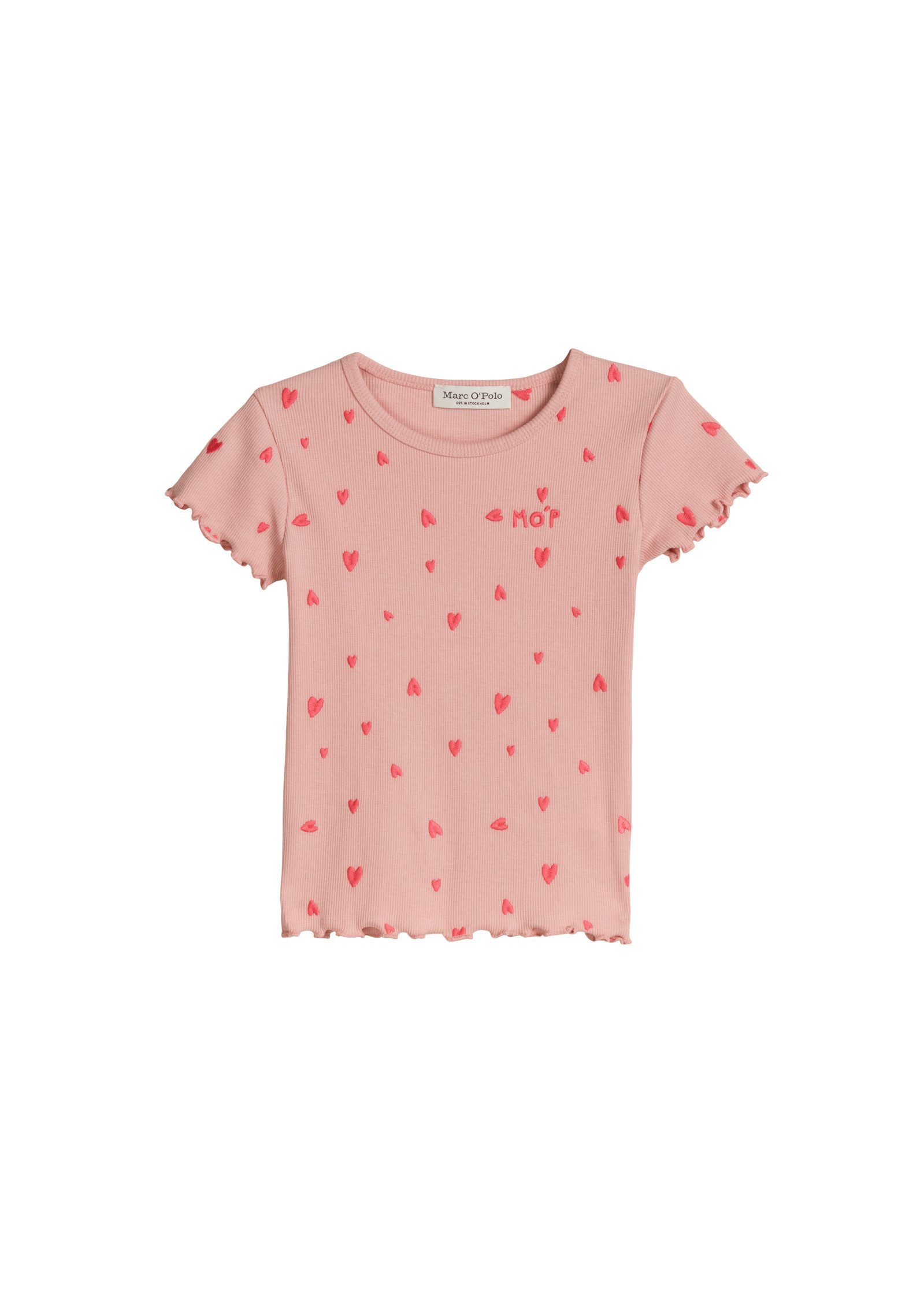 Marc O'Polo T-Shirt mit gesticktem Erbeermuster