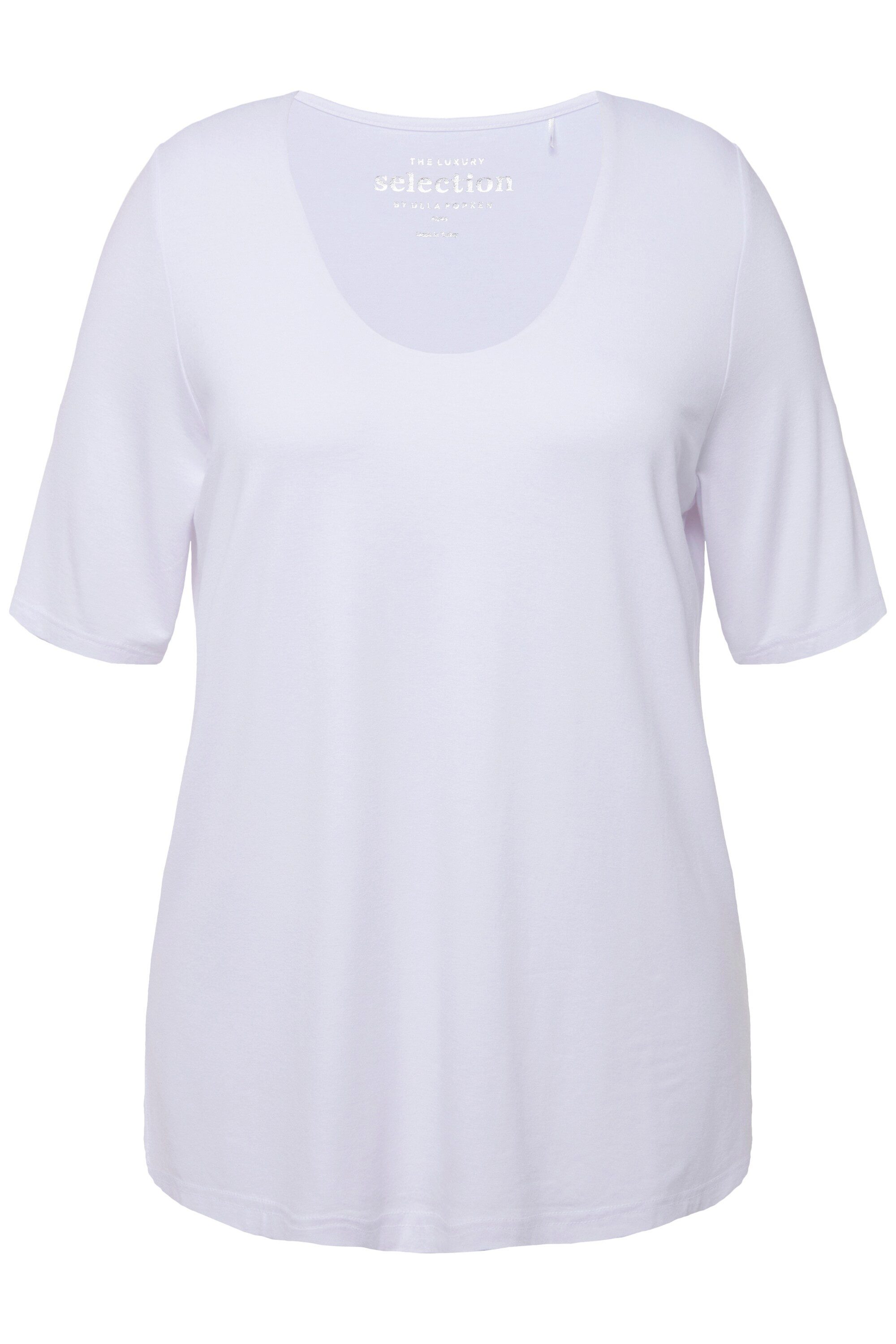 Ulla Popken T-Shirt Shirt 1/2 Arm Doublelayer günstig online kaufen