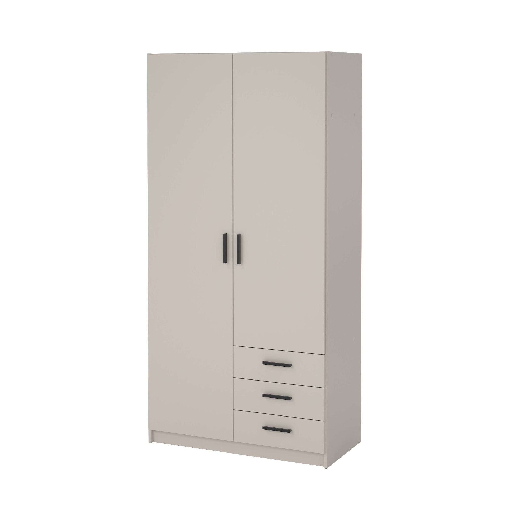 Home affaire Kleiderschrank Sprint, viel Stauraum, robuste Qualität, 3 Breiten 98, 147, 195 cm Breite 98,5/147 oder 195,5 cm, je mit Einlegeböden und Kleiderstange