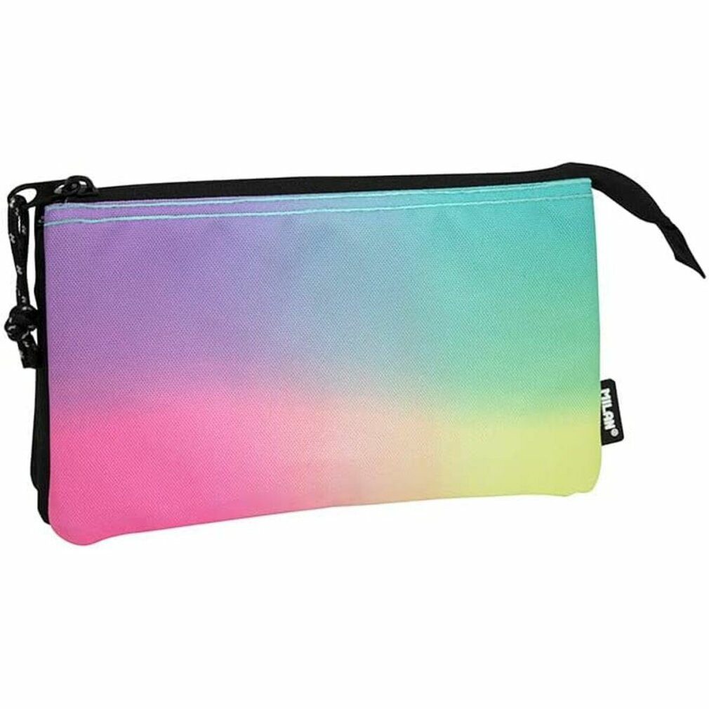 milan Papierscheren Allzwecktasche 5 Fächer Schwarz (22 x 12 x 4 cm)