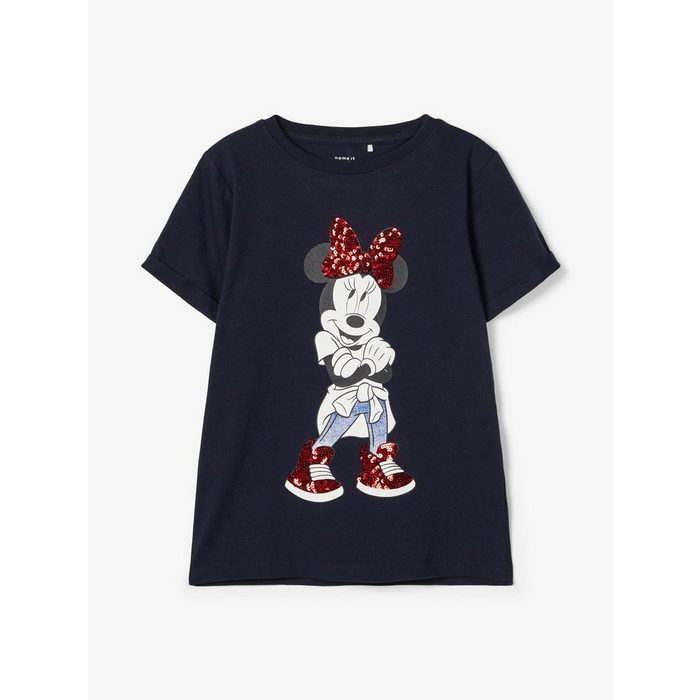 Name It T-Shirt Name It Mädchen Kurzarm-Shirt mit &quot;Minnie Mouse&quot; (1-tlg) mit Frontprint