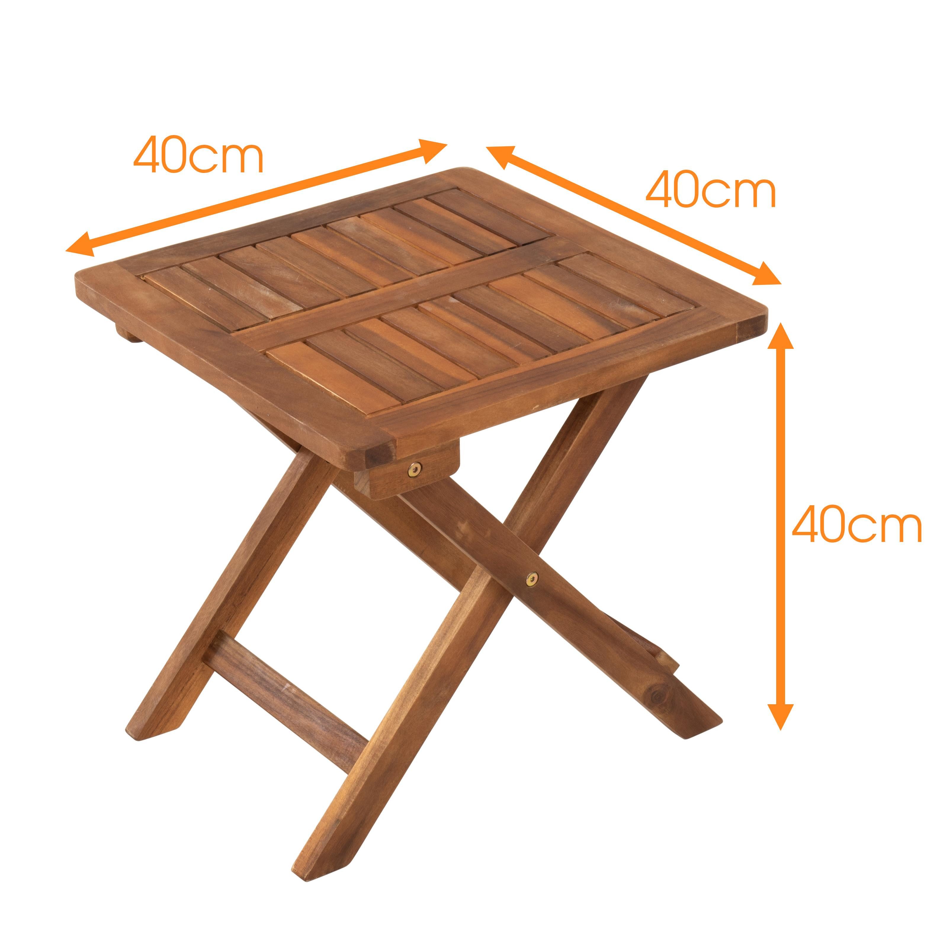 ESTEXO Gartentisch Beistelltisch Holztisch Lounge Tisch Kaffeetisch Gartent günstig online kaufen