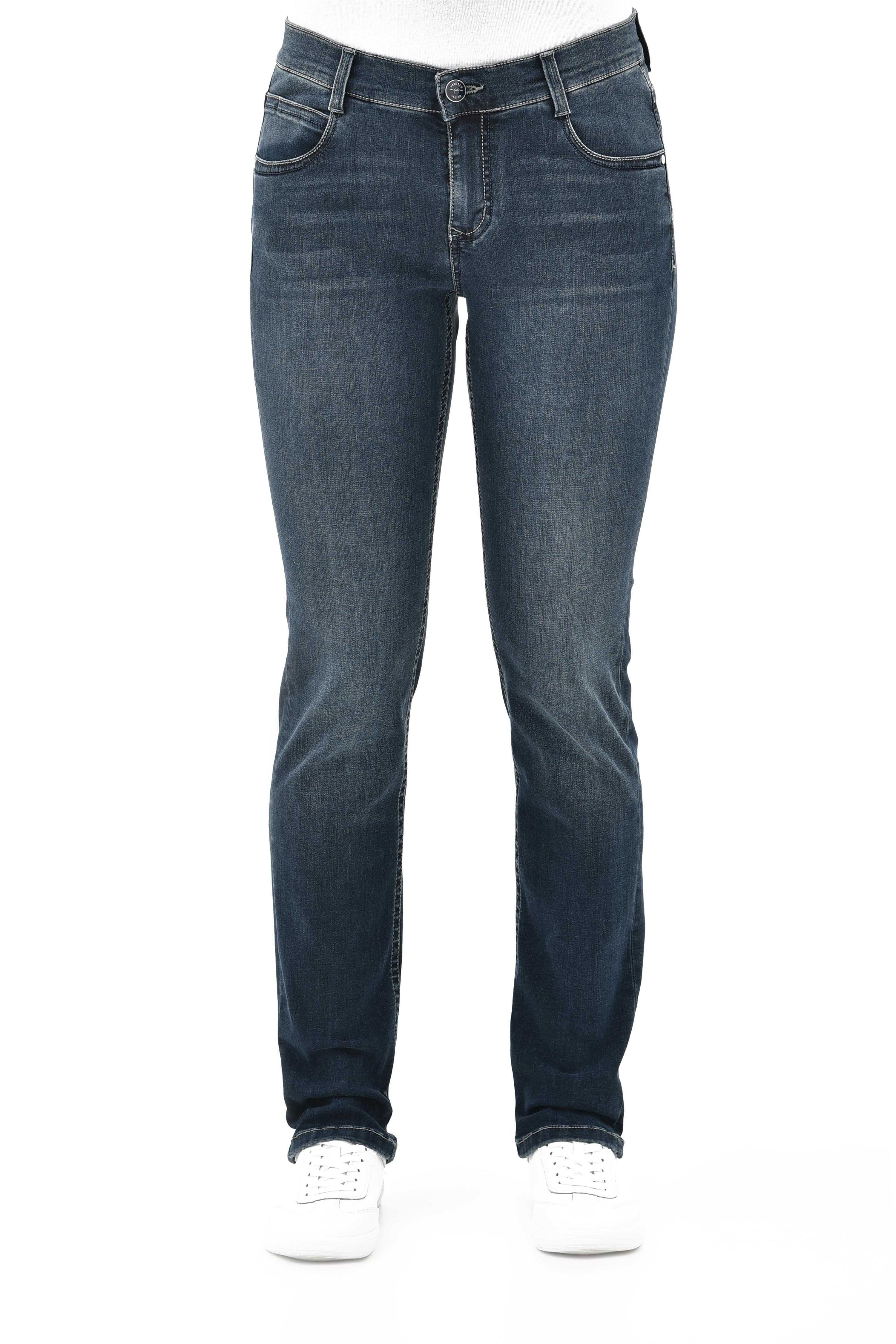 Project Indigo Stretch-Jeans PROJECT INDIGO W 3.0 SANDY blue/black used buffies 7300 4221.6804