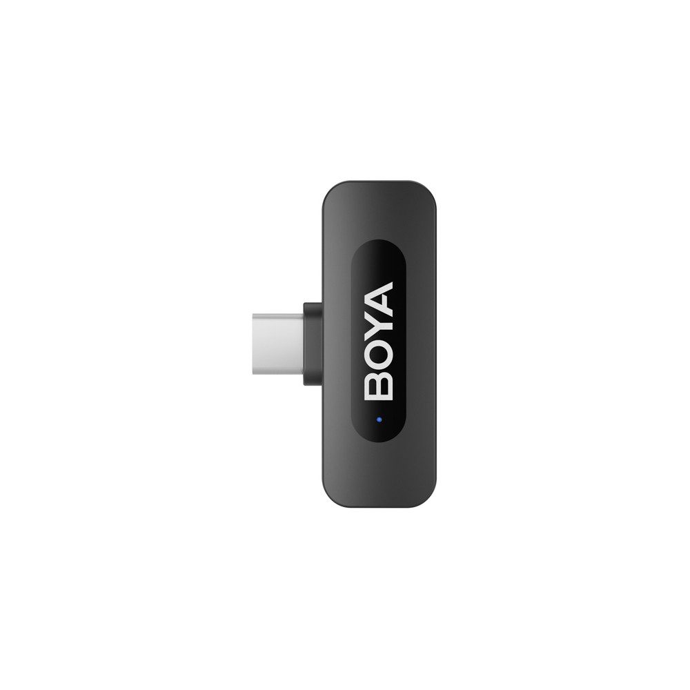 BOYA Mikrofon Interviewmikrofon Funkset (Spar-Set, 2-tlg), 2 Sender, USB-C, Rauschunterdrückung, Ladefunktion