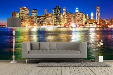 WandbilderXXL Fototapete Manhattan Metropolis, glatt, Skyview, Vliestapete, hochwertiger Digitaldruck, in verschiedenen Größen