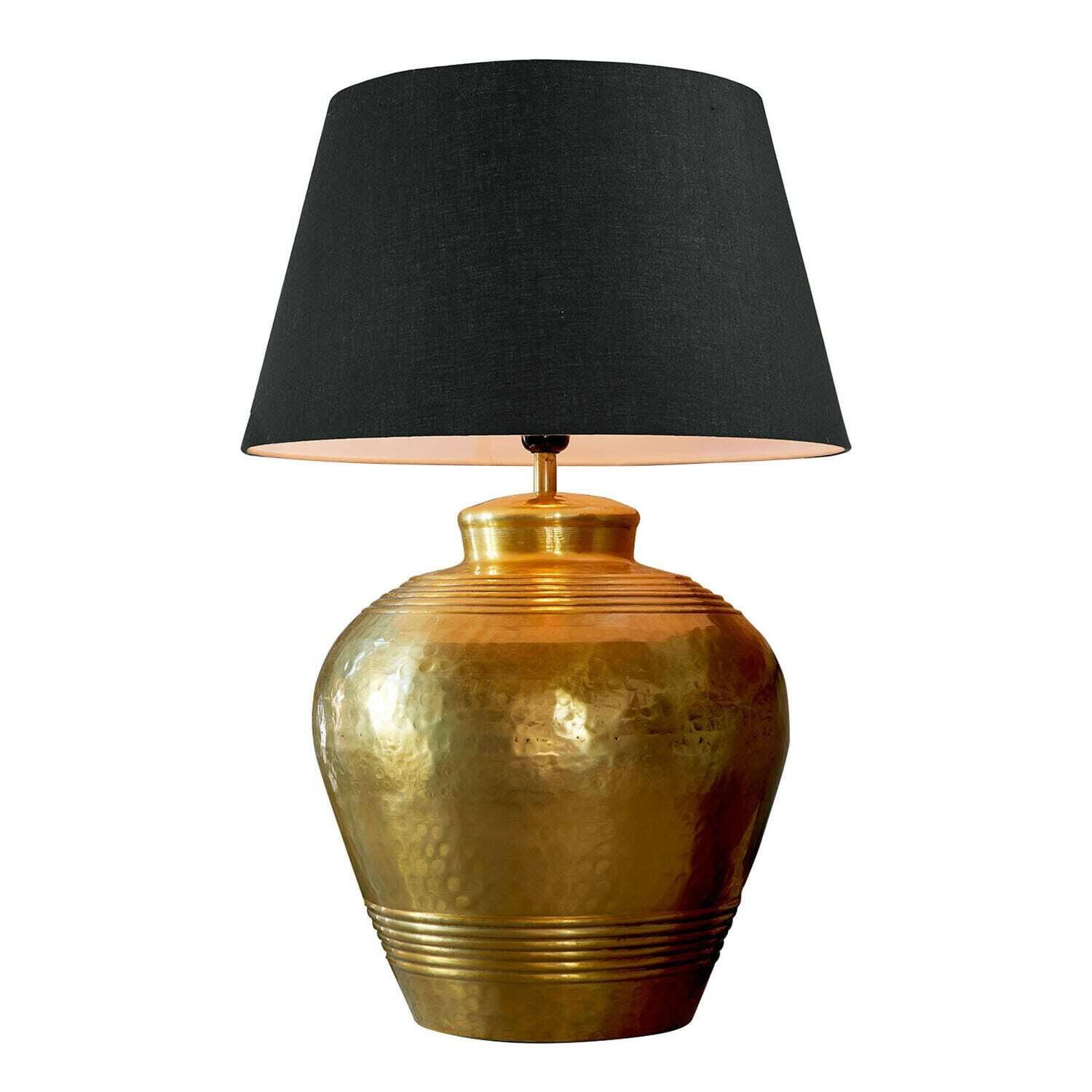 Mirabeau Tischleuchte Tischlampe Brisanta antikgold/schwarz