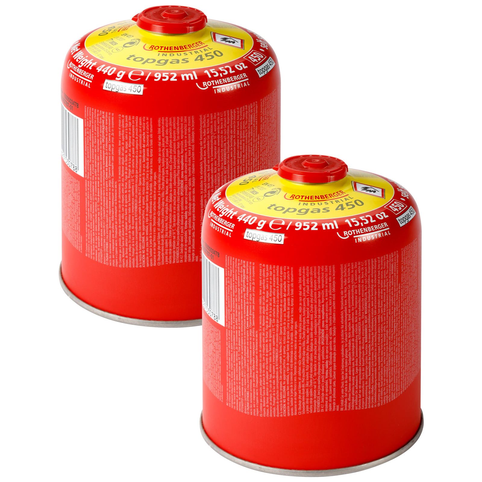 Rothenberger Industrial Balconette-Bikini-Top ROTHENBERGER Industrial 2x Top Gas 450 952 ml - 1000003735