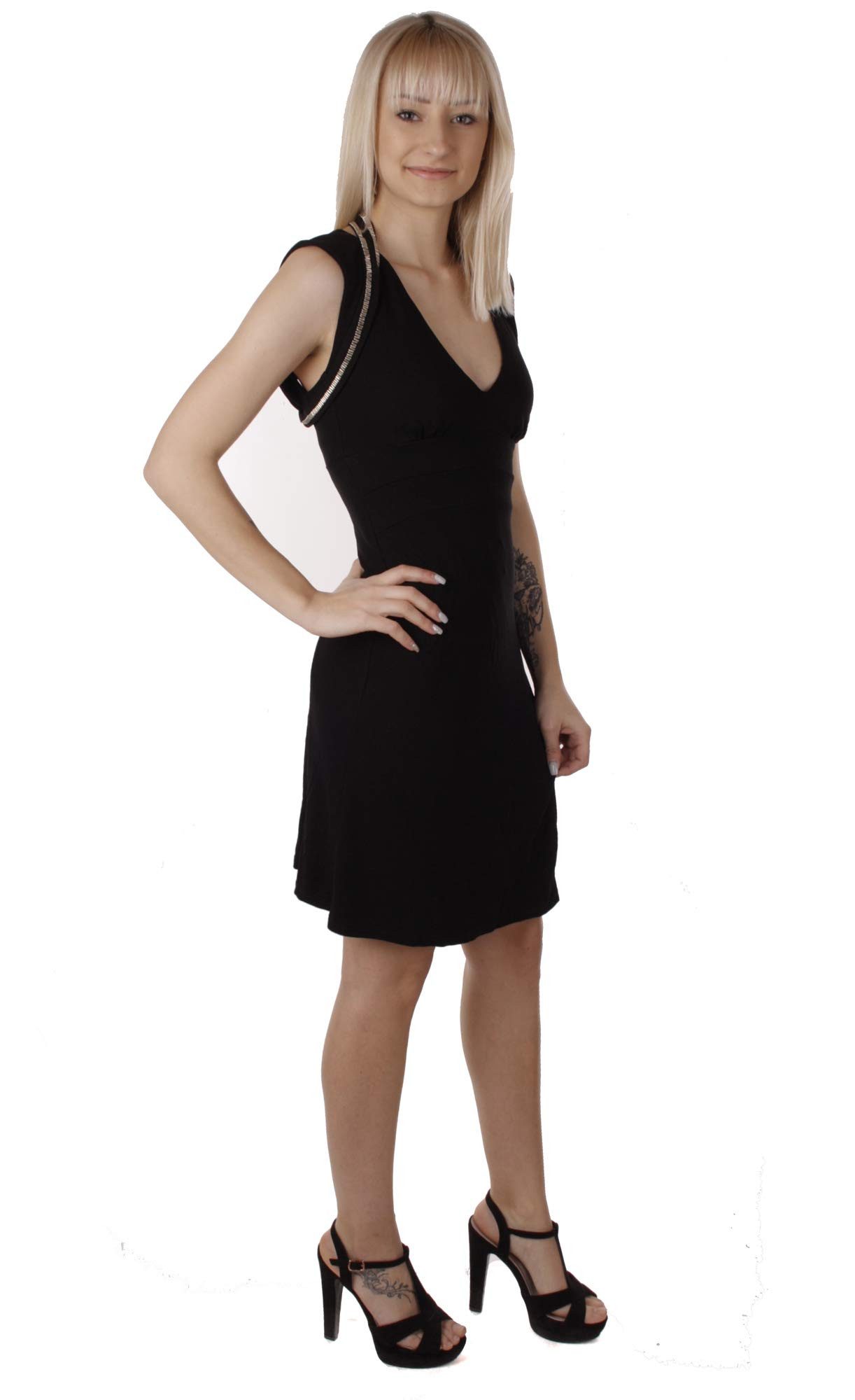 Diesel Cocktailkleid Diesel Black Gold Kleid Borealis Schwarz