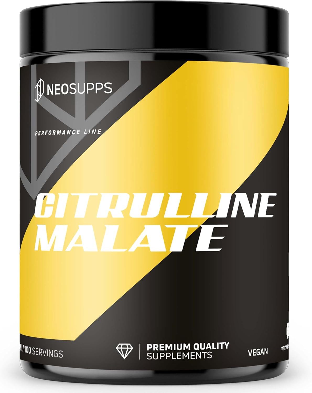 Neosupps L-Citrullin Malat 2:1 Pulver 500g, Aminosäure Pre Workout, Vegan Pulver, 500 g, Supplement ohne Zusatzstoffe, Geschmacksneutral & gut löslich