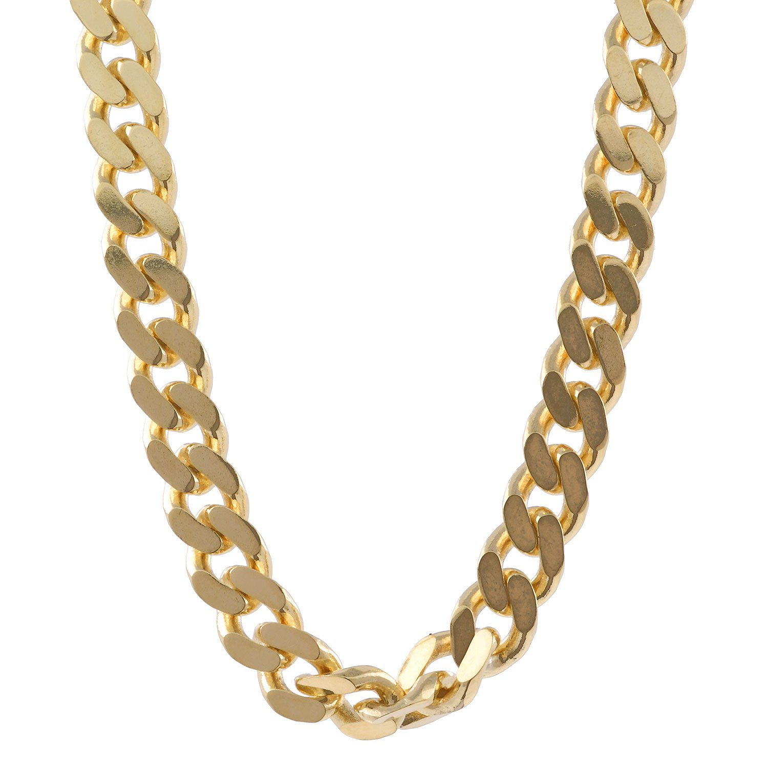 HOPLO Panzerkette Goldkette Panzerkette Длина 45cm - Breite 4,0mm - 750-18 Karat Gold, Made in Germany