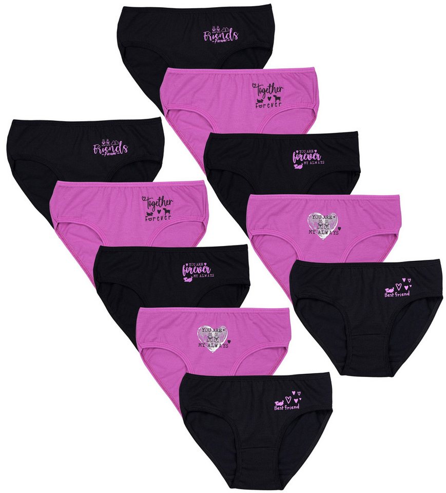 TupTam Slip TupTam Mädchen Slips mit Aufdruck 10er Pack