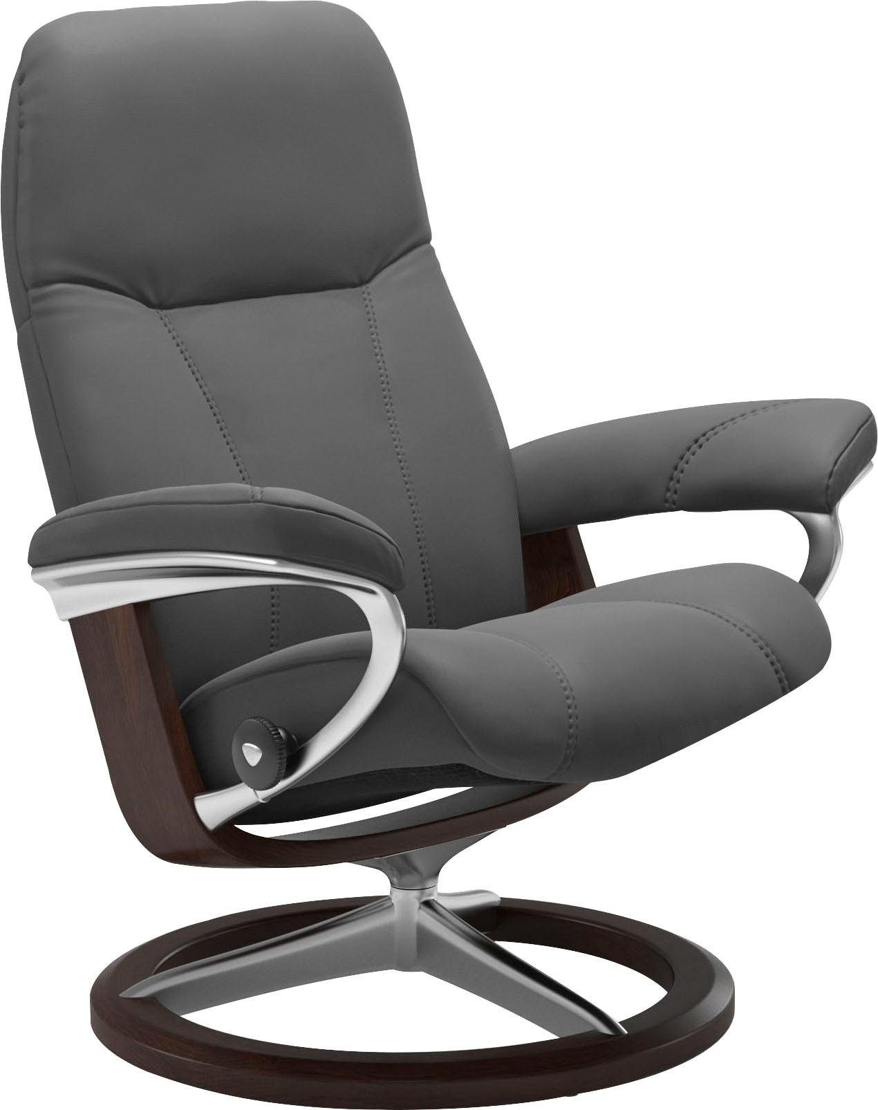 Größe M, Gestell Braun Base, Stressless® mit Consul, Relaxsessel Signature