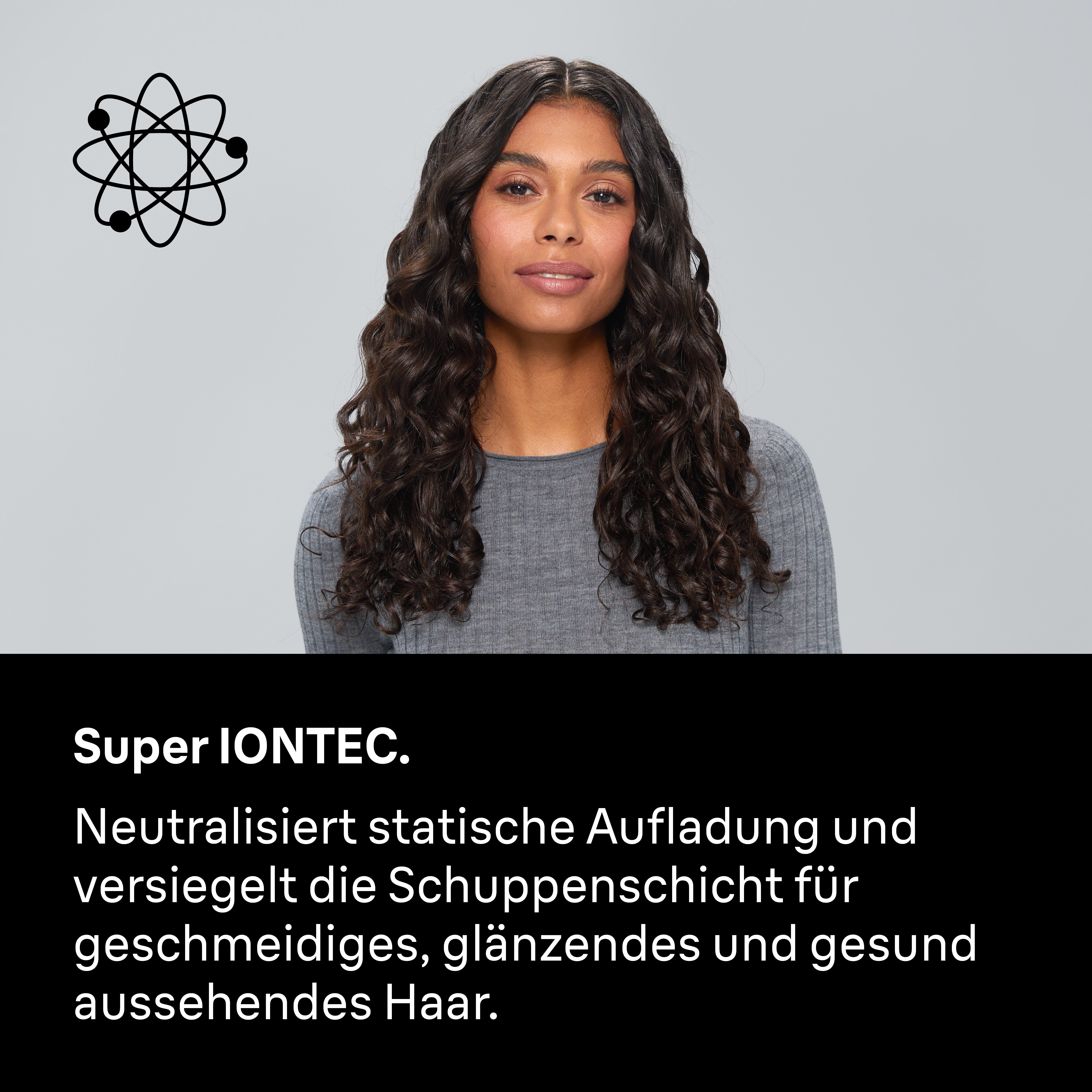 Braun Haartrockner HD4.1, mit Ionen, Föhn mit Aufsatz, BRHD410E, 2100 W, 2100W, HTDC-Motor, Super IONTEC Technologie, ohne Hitzeschäden schwarz