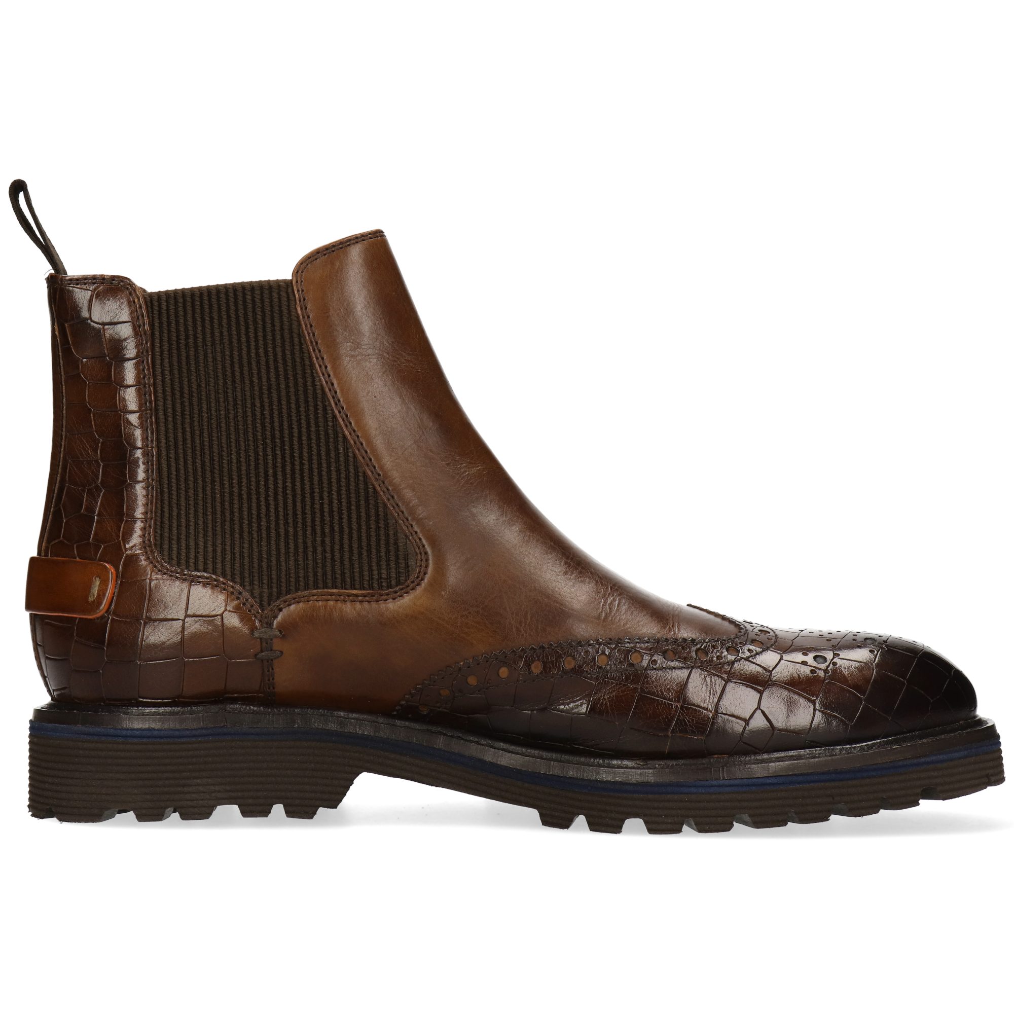 Melvin & Hamilton Trevor 53 Leder-Chelsea Boots für Herren Stiefelette Flache Absätze, Echtes Leder, Vegetabile Gerbung
