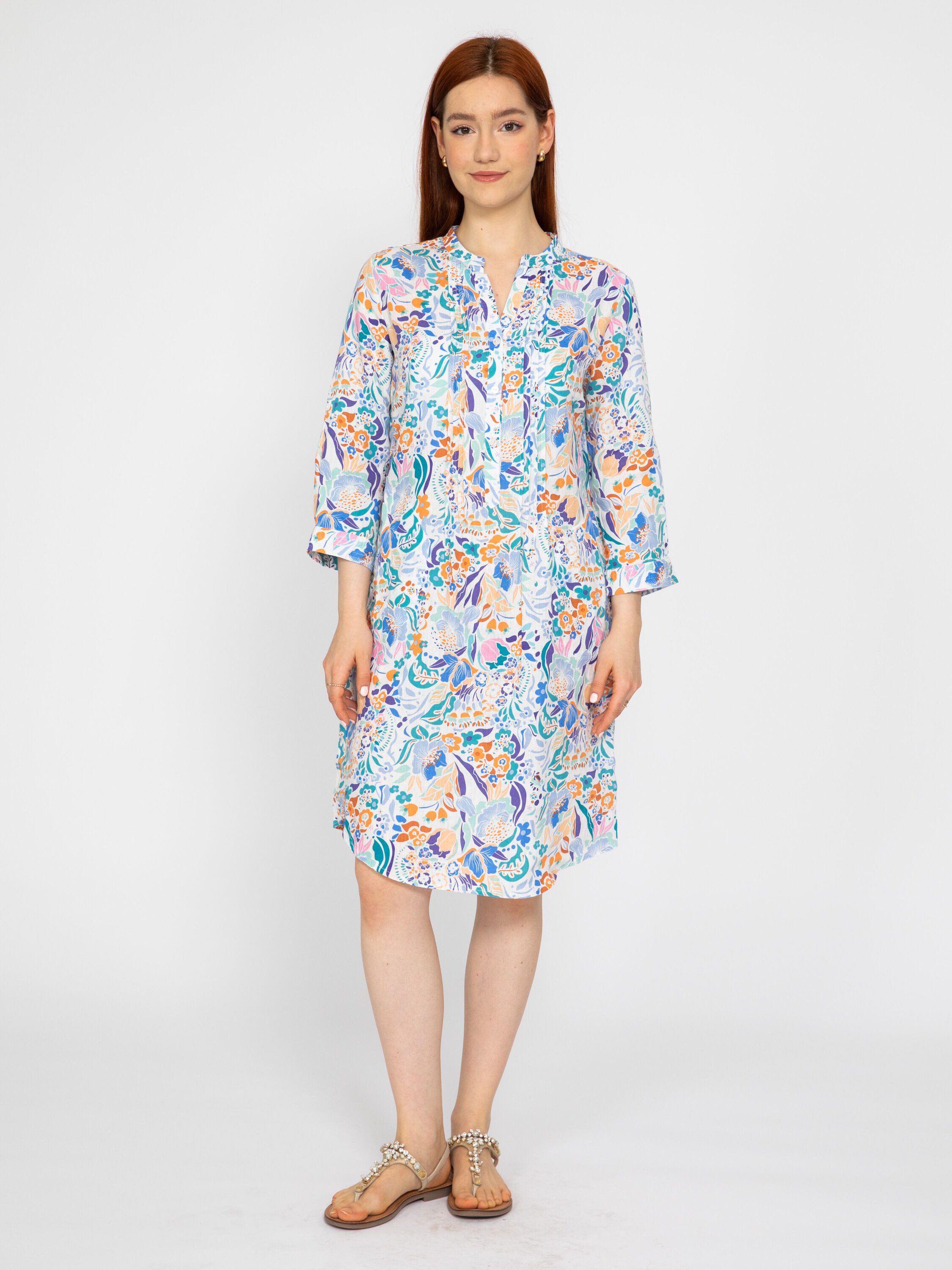 VICCI Germany A-Linien-Kleid (1-tlg) aus Leinen günstig online kaufen