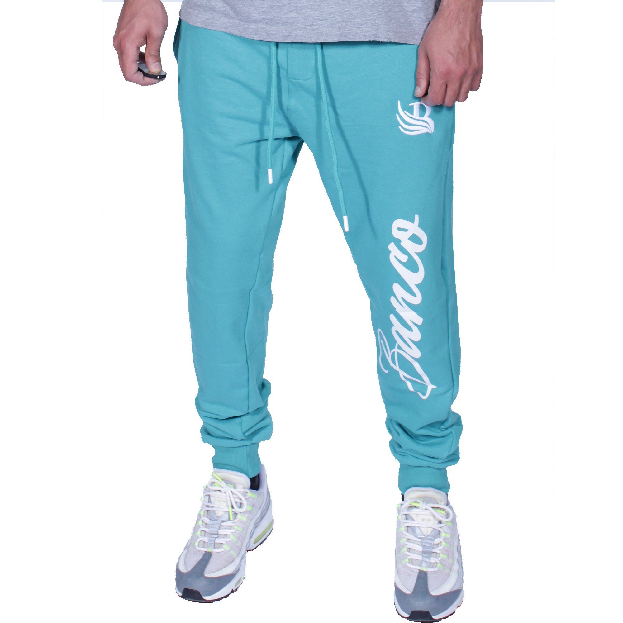 Herren Trainingshose Streetwear Jogginghose Jogginghose Banco Banco Sporthose Sweatpants Türkis