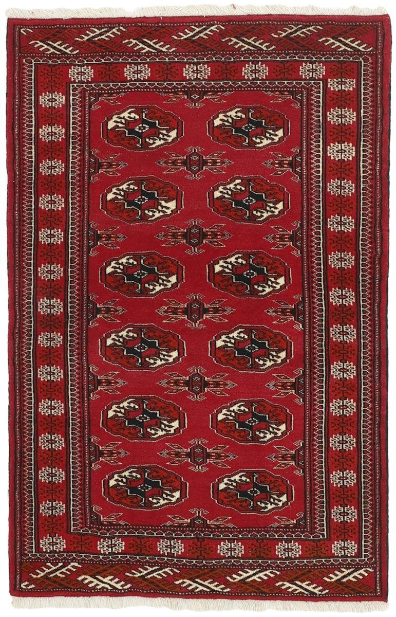 / Trading, 6 Turkaman 94x147 mm Nain rechteckig, Höhe: Perserteppich, Handgeknüpfter Orientteppich Orientteppich
