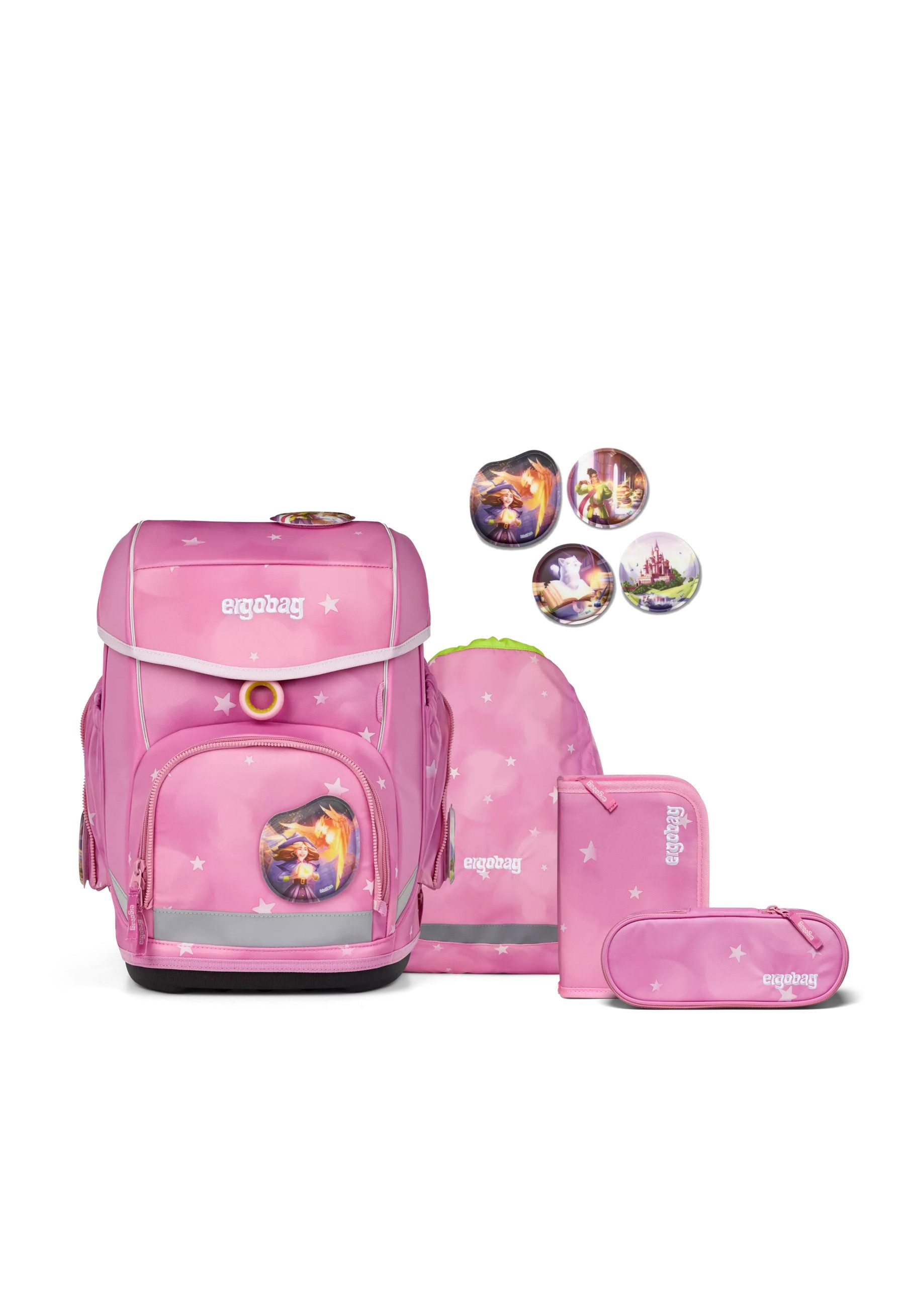 ergobag Schulranzen cubo Set (5-tlg., 5-teiliges Set)