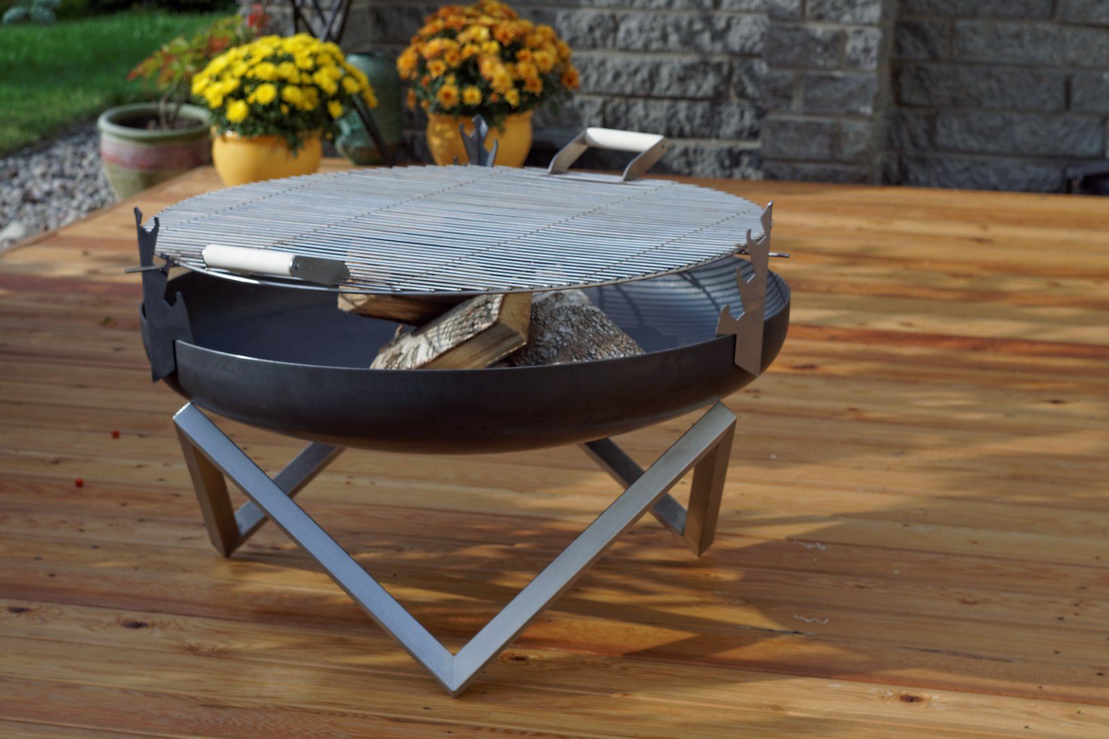 Feuerschale SvenskaV Grillaufsatz, 45 cm