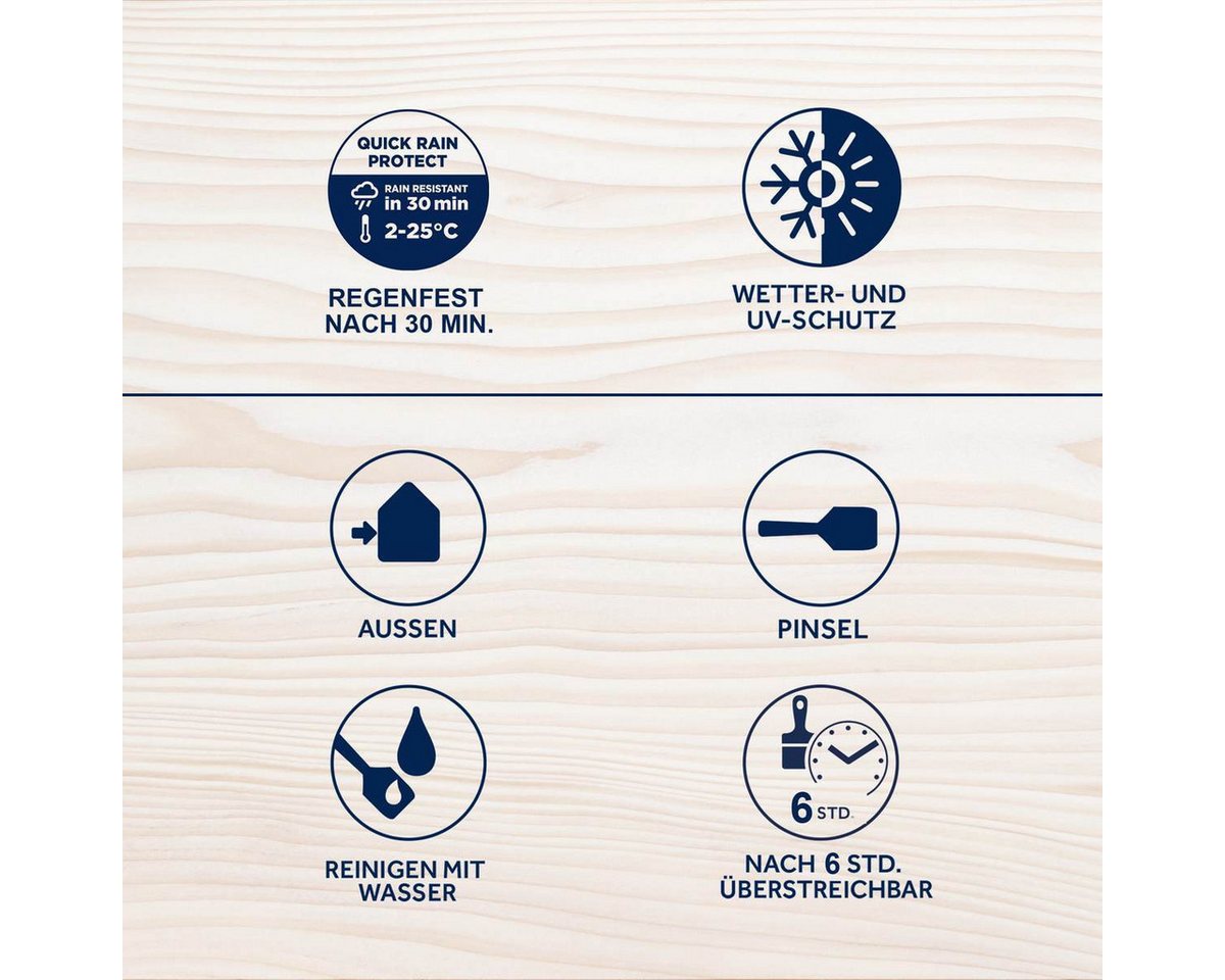 Thumbnail - Bondex Holzschutzlasur Wetterschutz-Lasur 2,5 L in Teak, seidenmatter UV-Schutz, wasserbasier