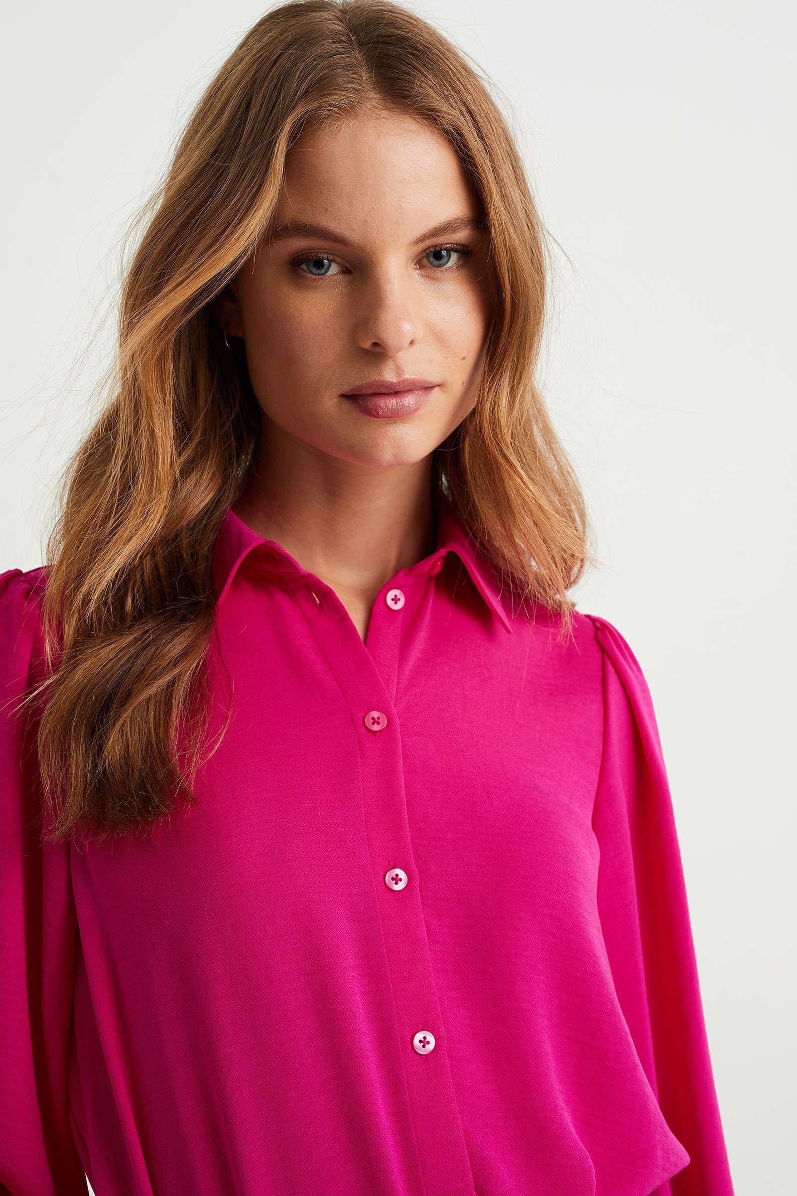 rosa Longbluse WE Leuchtend Fashion