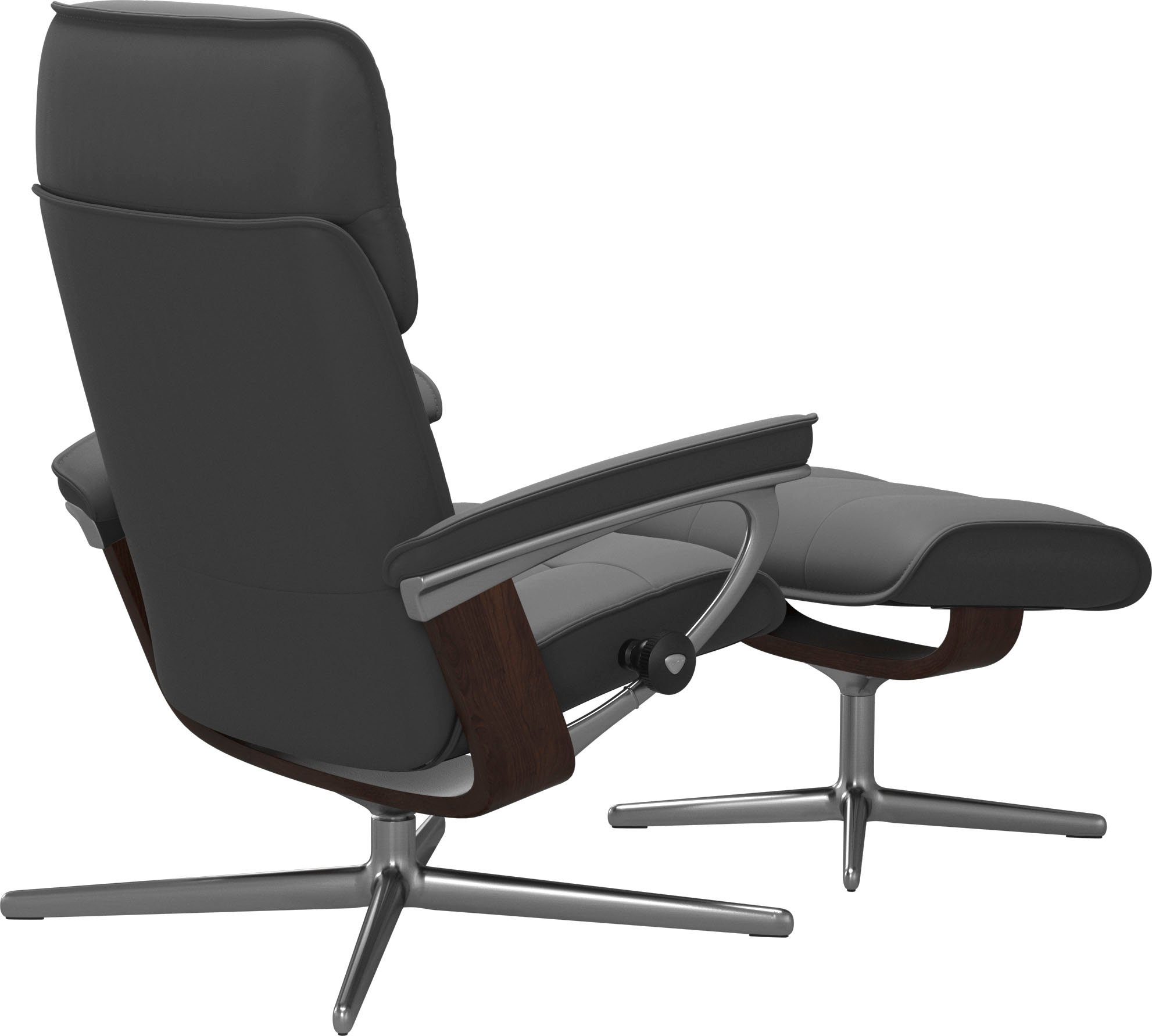 Stressless® Relaxsessel Admiral, mit Cross Base, Größe M & L, Holzakzent Braun