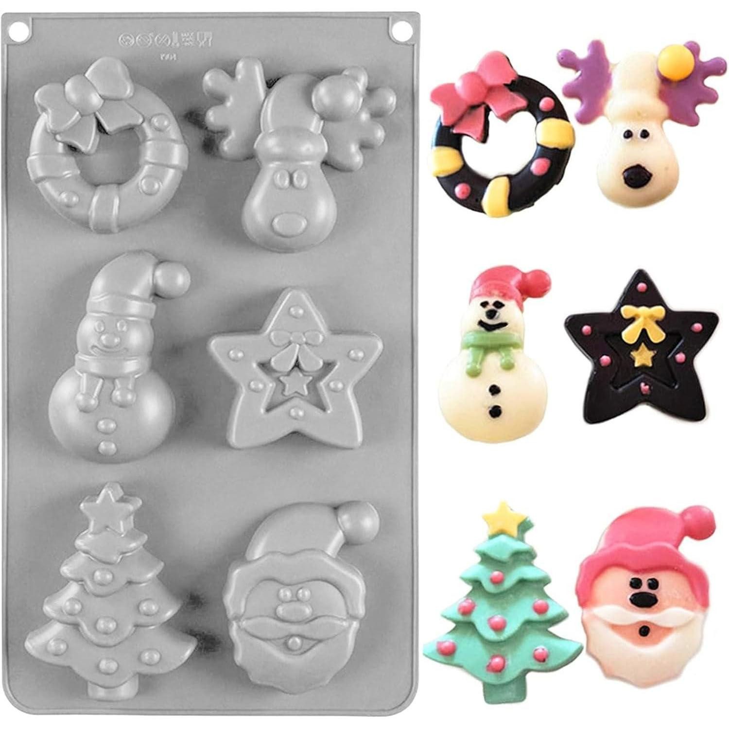 LuxusKollektion Muffinform Silikonbackform Muffin Kuchen Brot Pudding Weihnachten #6