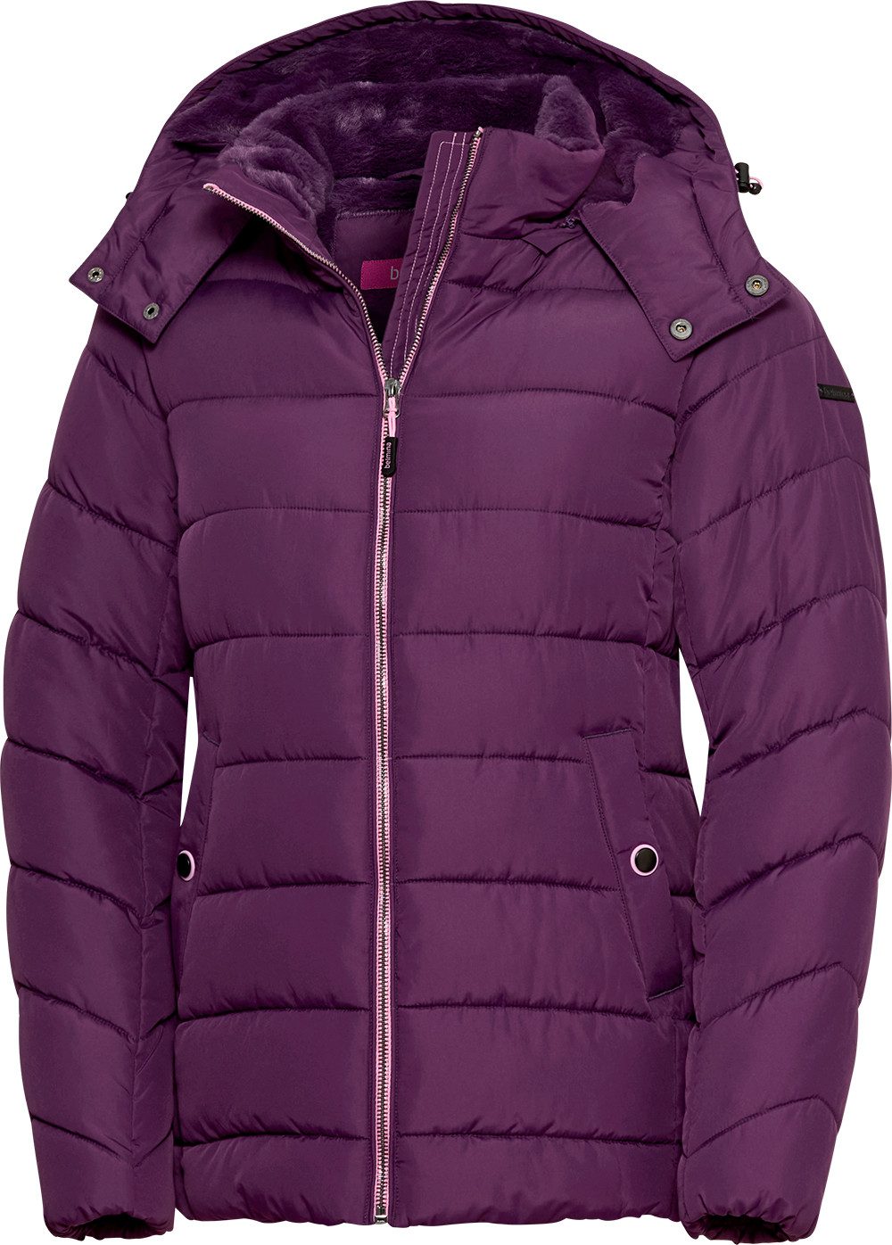 belmina Steppjacke Verstellbare Kapuze mit flauschigem Kunstfell günstig online kaufen