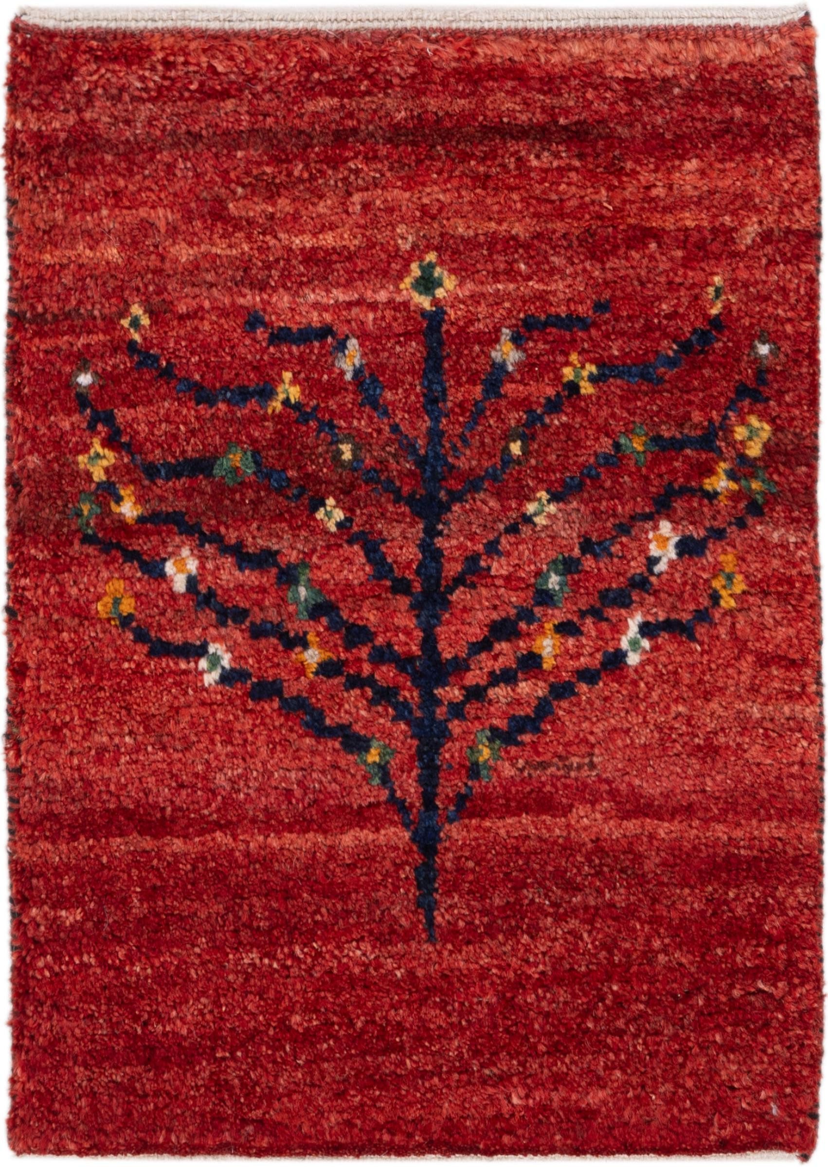 Orientteppich Perser Gabbeh Kashkuli 39x61 Handgeknüpfter Moderner Orientteppich /
