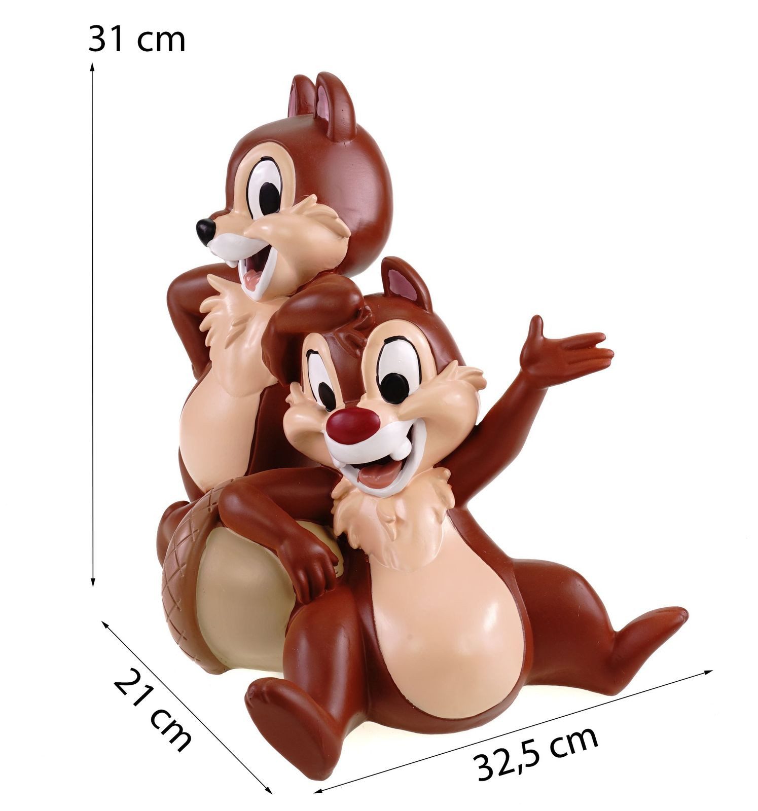 Disney Gartenfigur Chip und Chap 33cm Wetterfest Disney Dekoration In und Outdoor