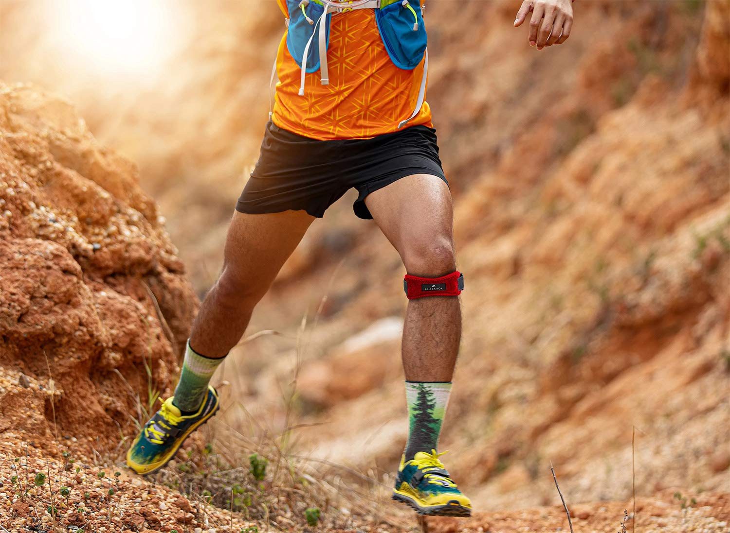 BLACKROX Kniebandage [Vergleichssieger 2025] Patellabandage, One Size, Damen und Herren