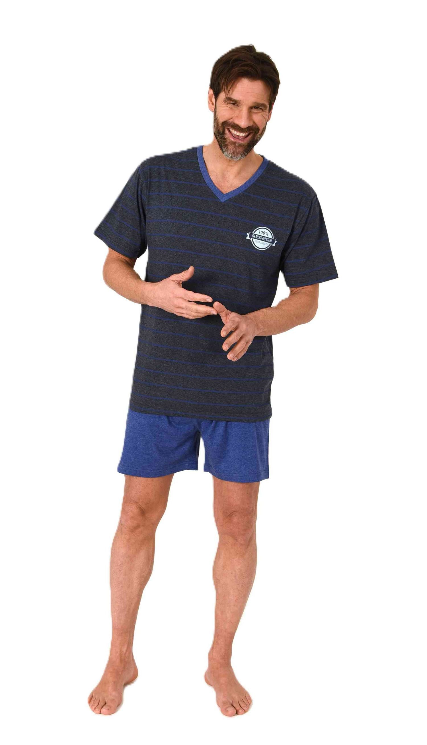 Normann Pyjama Normann Herren kurzarm Schlafanzug günstig online kaufen
