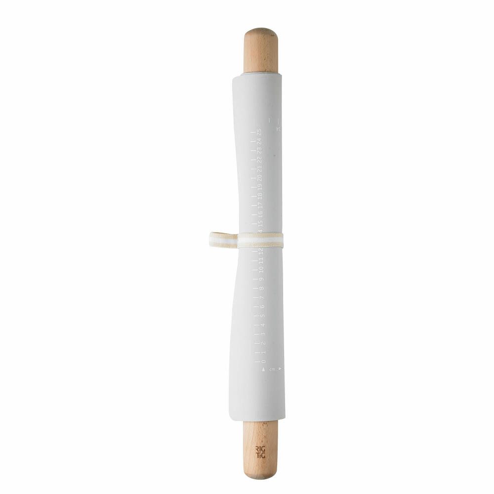 RIG-TIG Backmatte Bake-It, Silikon, Buchenholz (Set, 2-tlg), 1 Teigroller