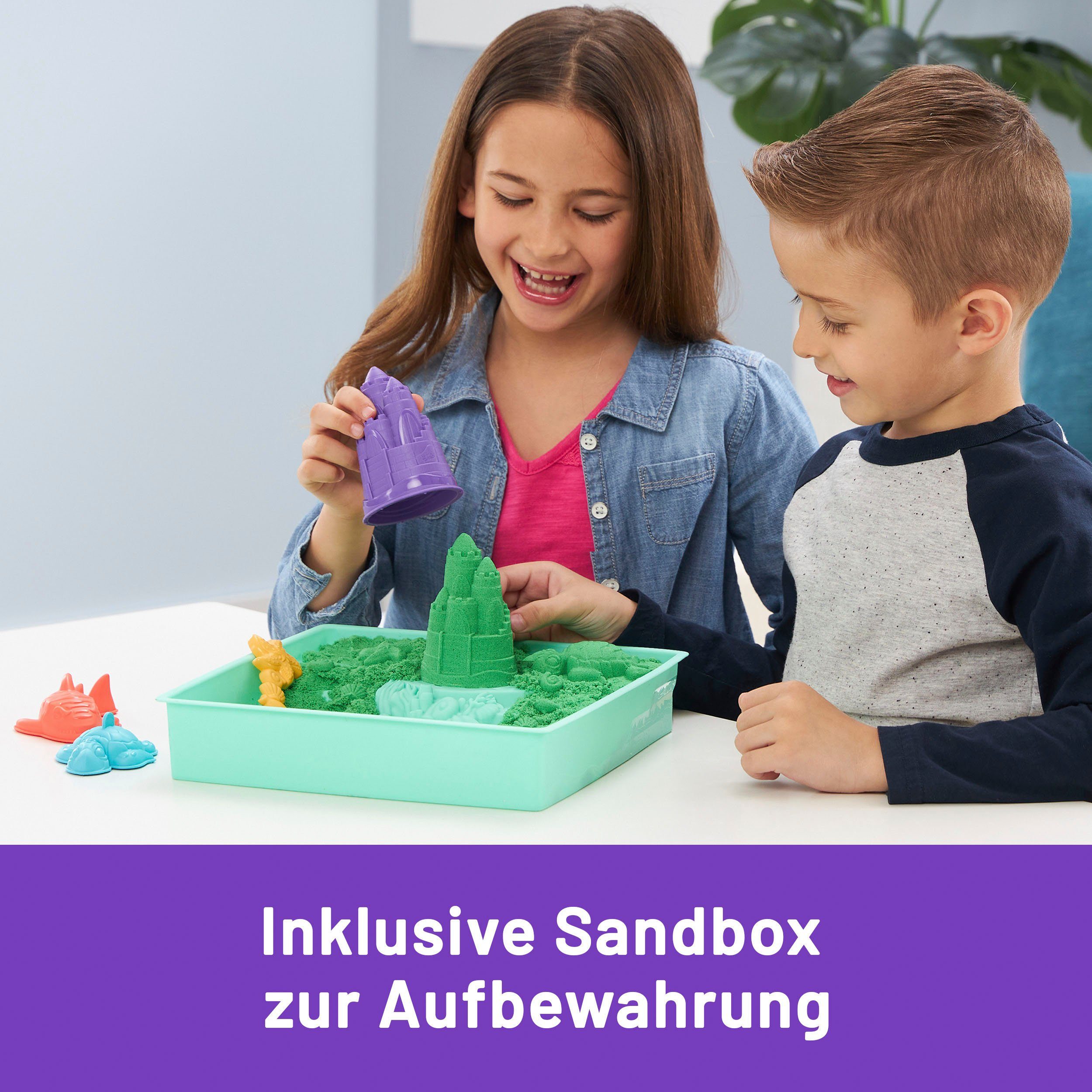 Spin Master Kreativset Kinetic Sand - Box 454 g - Grün – Bild 3 von 5