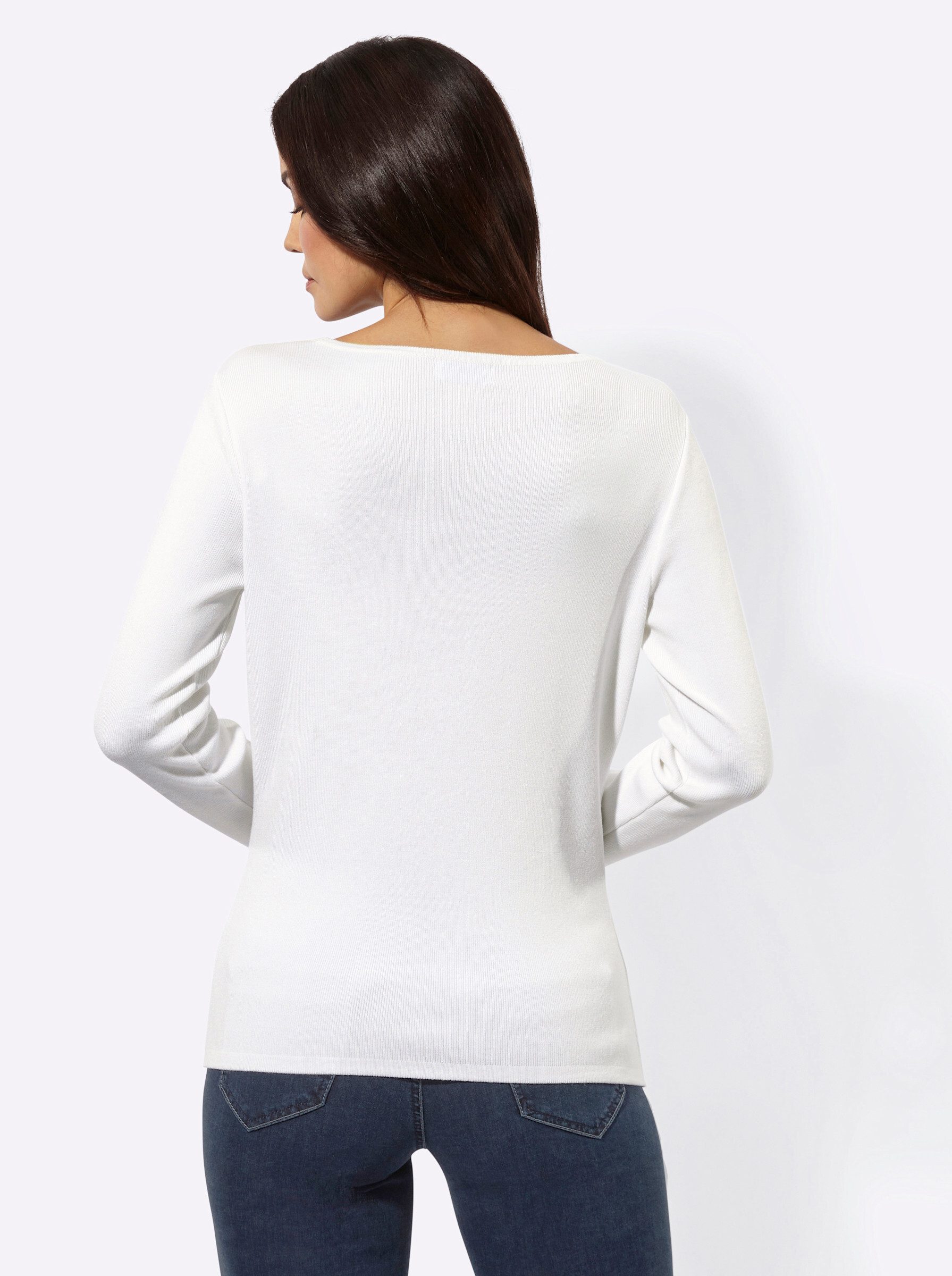 creation L Strickpullover Pullover Langarm Jersey