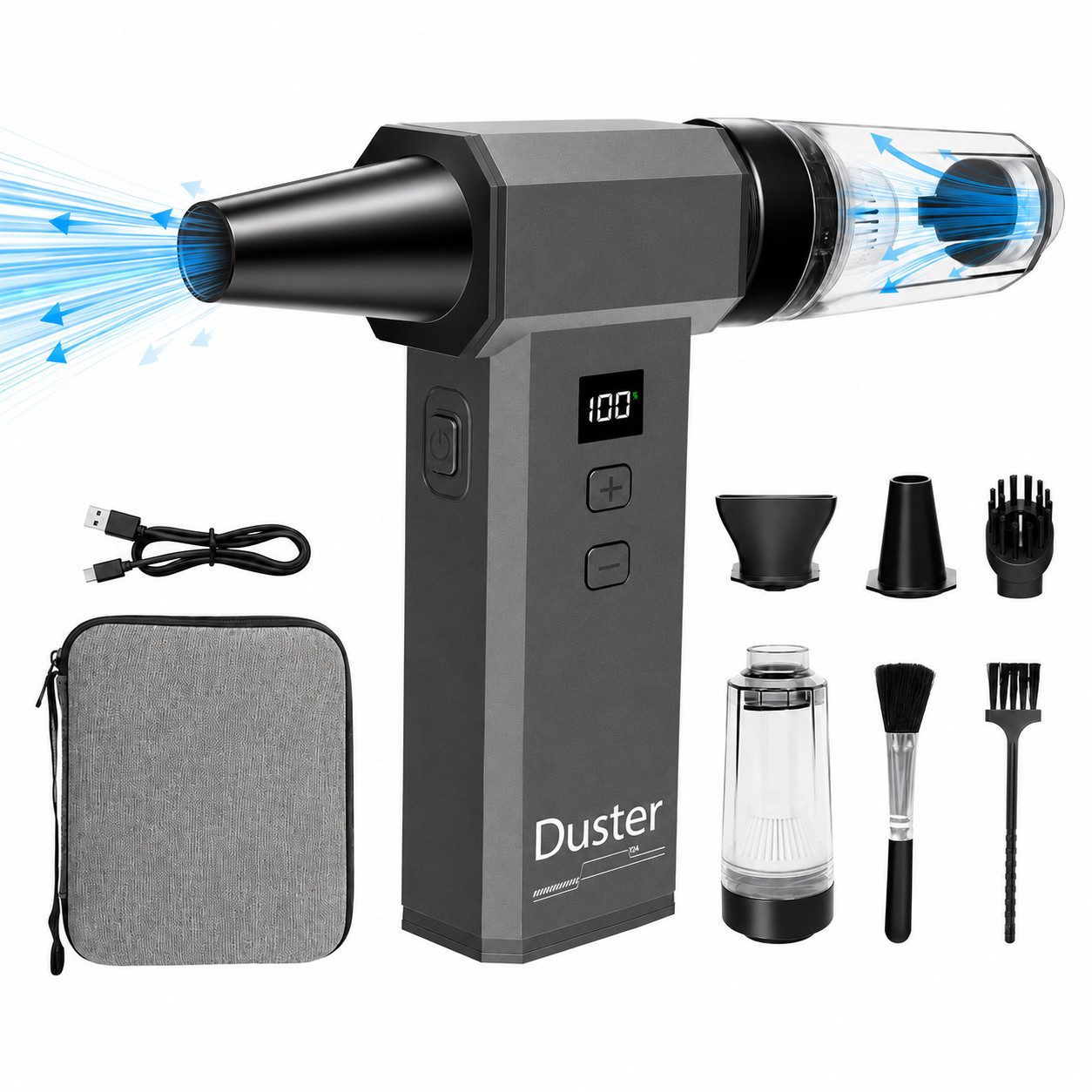 XEOOCE Akku-Handstaubsauger Staubsauger Handstaubsauger Tragbare Elektrische Staubgebläse, mit Beutel
