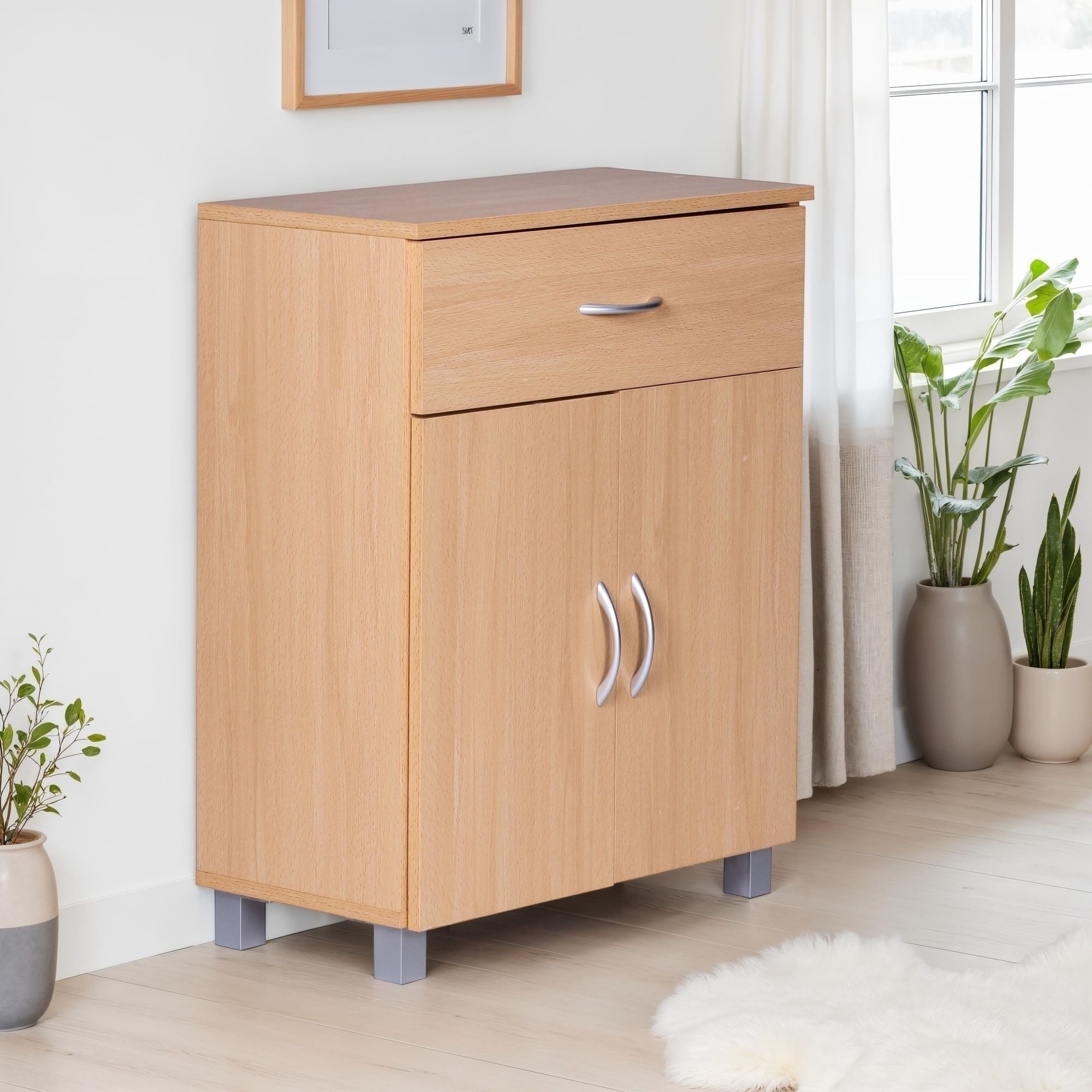freiraum Kommode WL1.335, in Buche Dekor, Holzwerkstoff - 60x75x30cm (BxHxT)