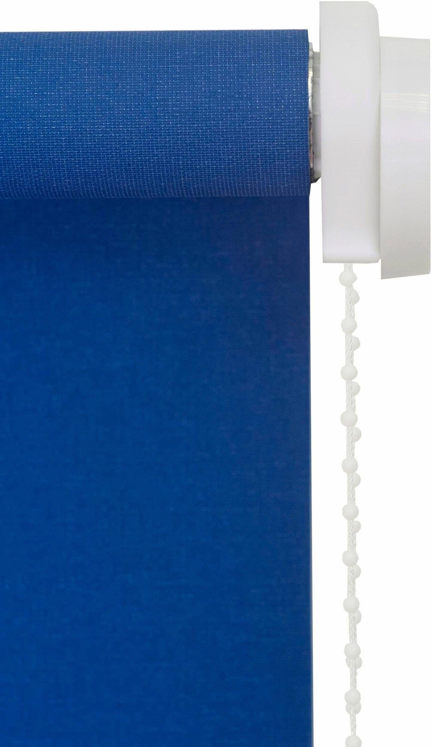 Made freihängend, Germany Seitenzugrollo Style jeansblau ohne Klemmfix, uni, sunlines, size Bohren, One in Lichtschutz,