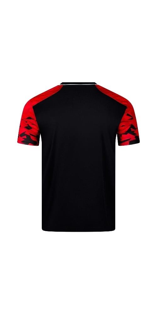 VICTOR T-Shirt T-53101 D (100% Polyester) rot/schwarz Herren