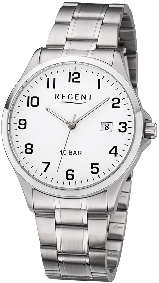 Quarzuhr Regent Herren Uhr F-1190 Metall Quarz