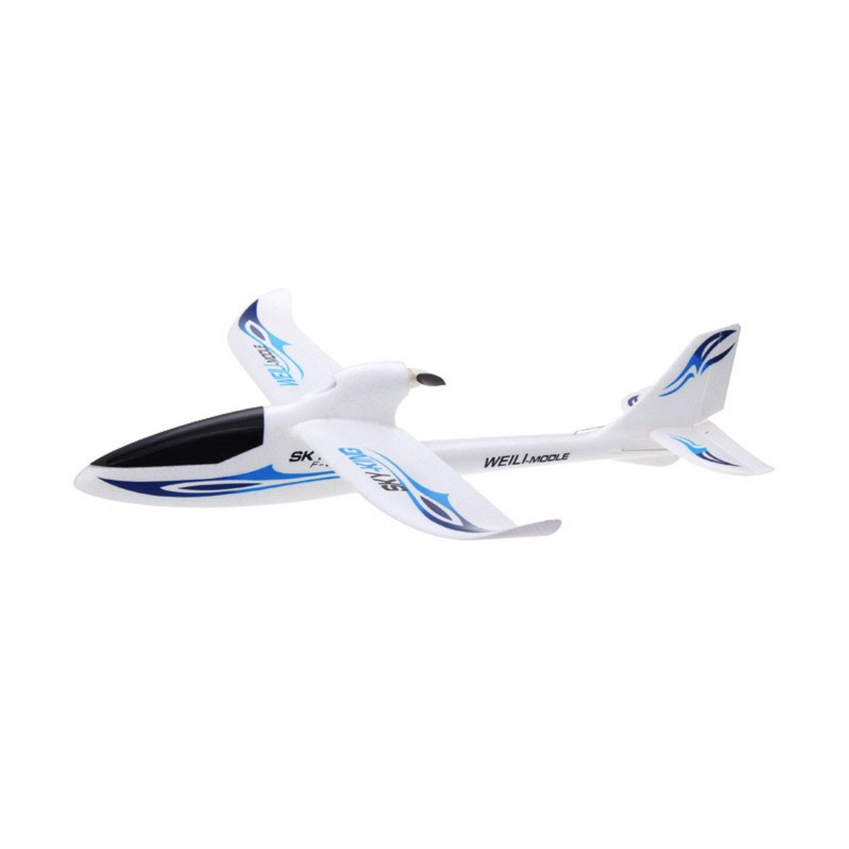 yozhiqu Modellflugzeug Mehrkanaliges Pushback-Hochgeschwindigkeits Segelflugzeug, mit sechsachsige Gyroskop, ferngesteuerten Flugzeug Modell Spielzeug