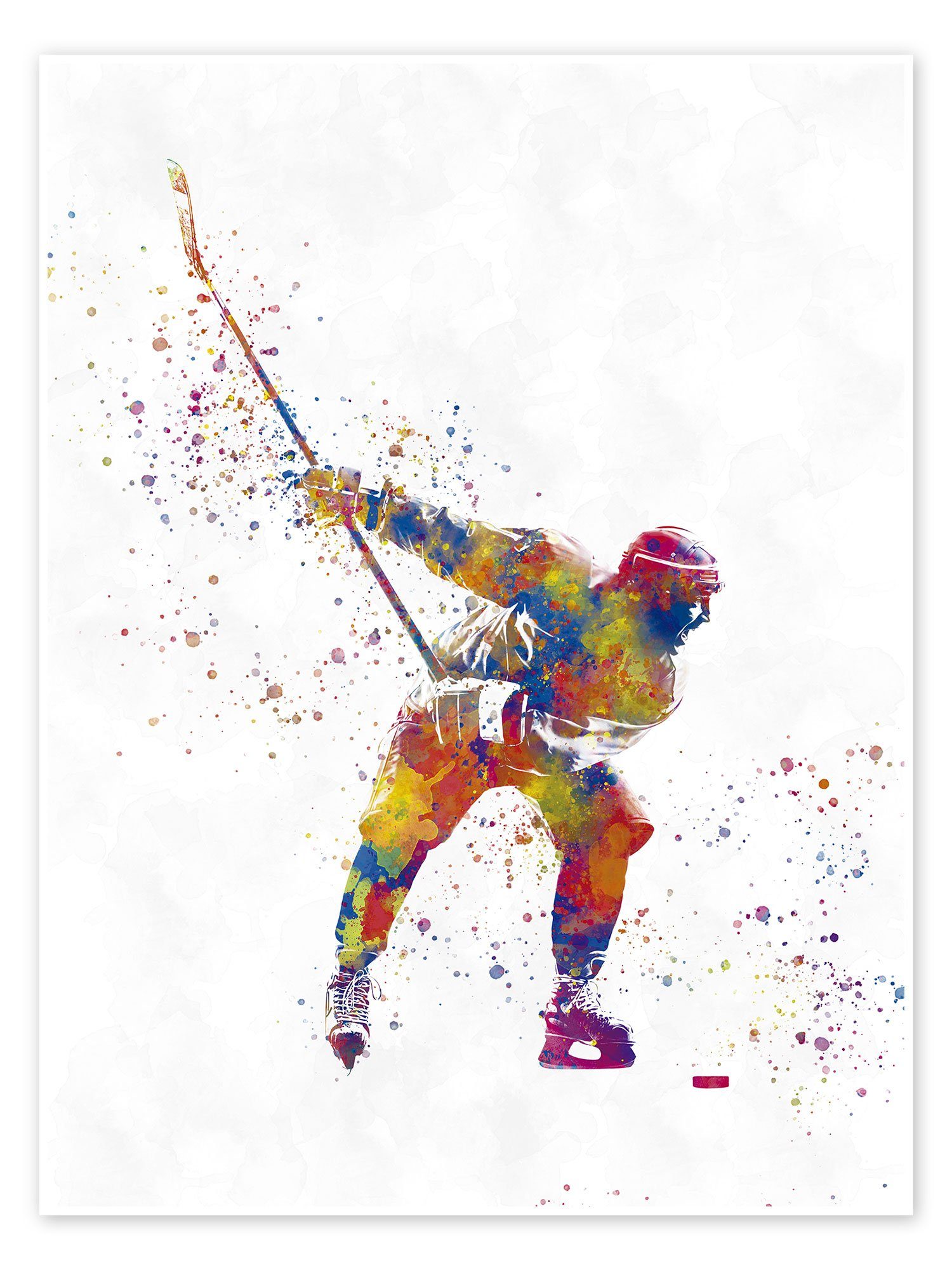 Posterlounge Poster nobelart, Ice Hockey Spieler VII, Illustration