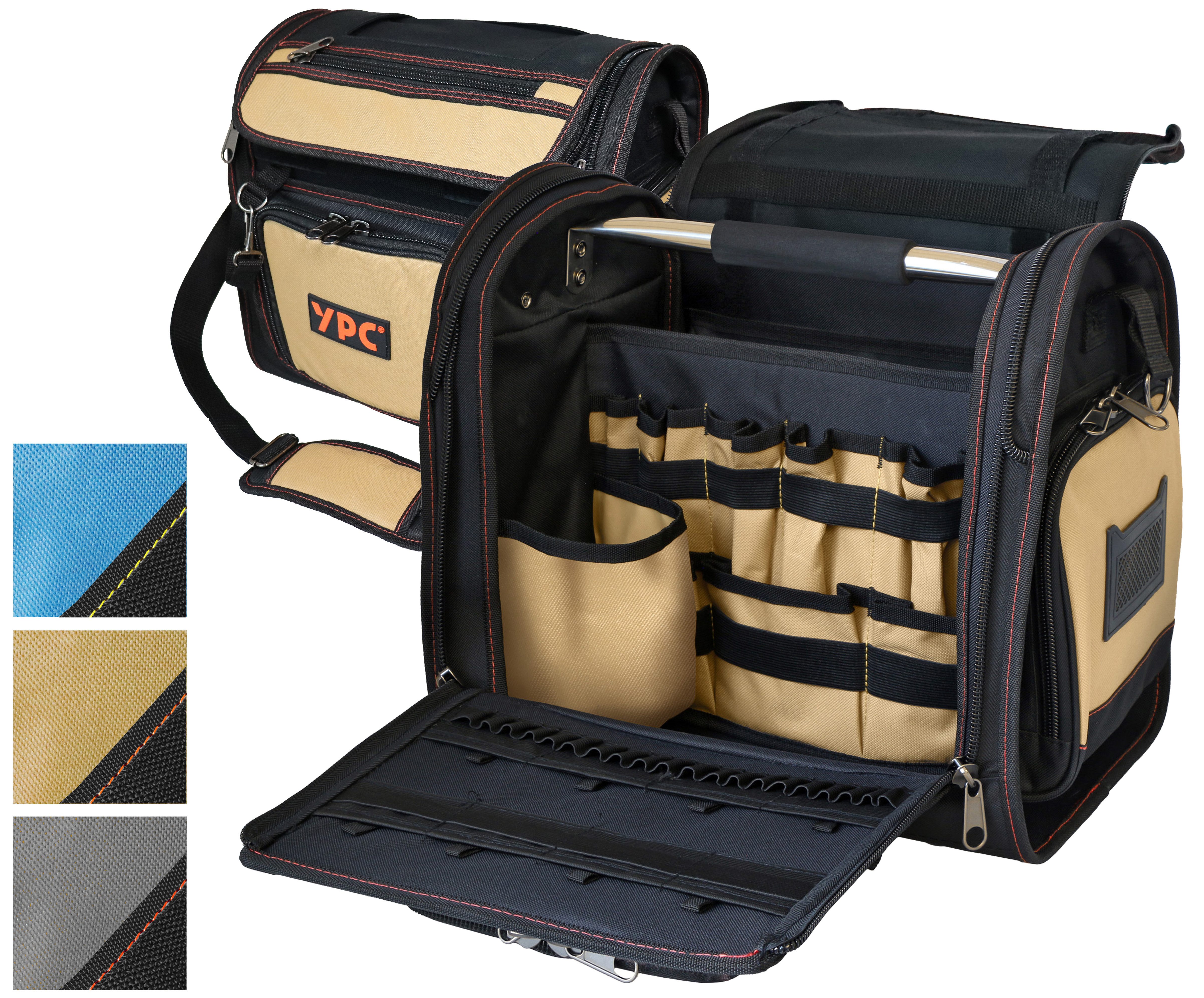 YPC Инструментtasche "Foreman" Инструментtasche XL, 37x36x27cm, 20 kg Tragkraft, praktisch, stabil, reißfest, modern, verstärkte Nähte und Nieten