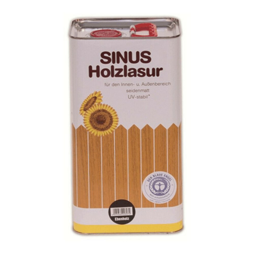 Burtex Holzschutzlasur SINUS Holzlasur 5 Liter UV-stabil* für Innen- und Außen in 14 Farben Grau