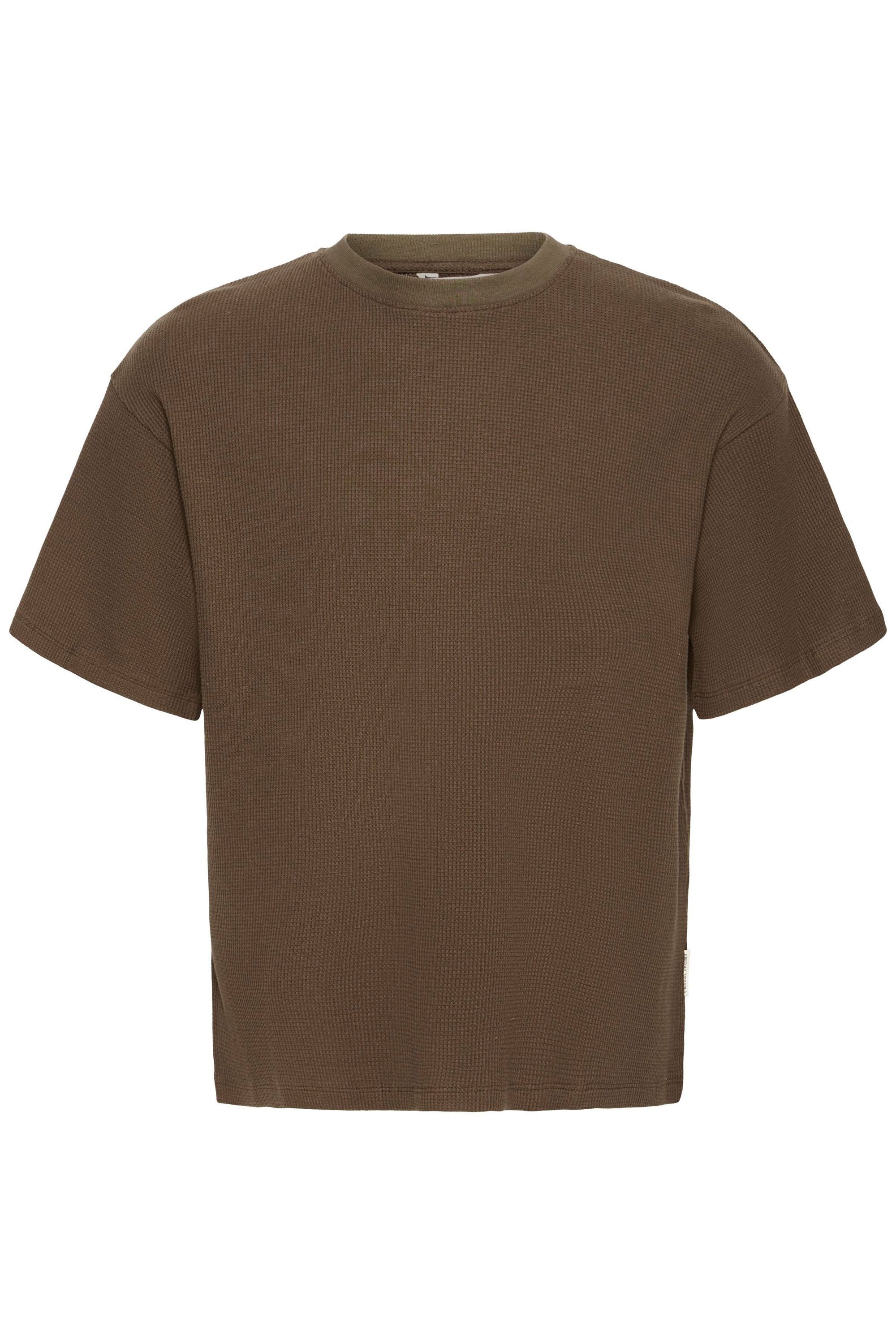Casual Friday Rundhalsshirt CFHurdal T-Shirt mit Waffel Struktur - Relaxed Fit