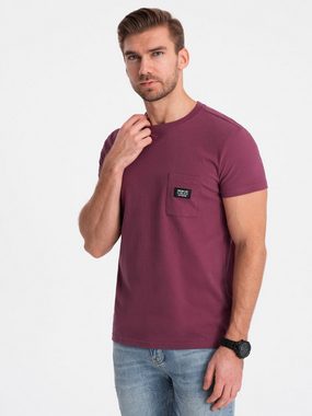 OMBRE T-Shirt Casual Herren-T-Shirt mit aufgesetzter Tasche