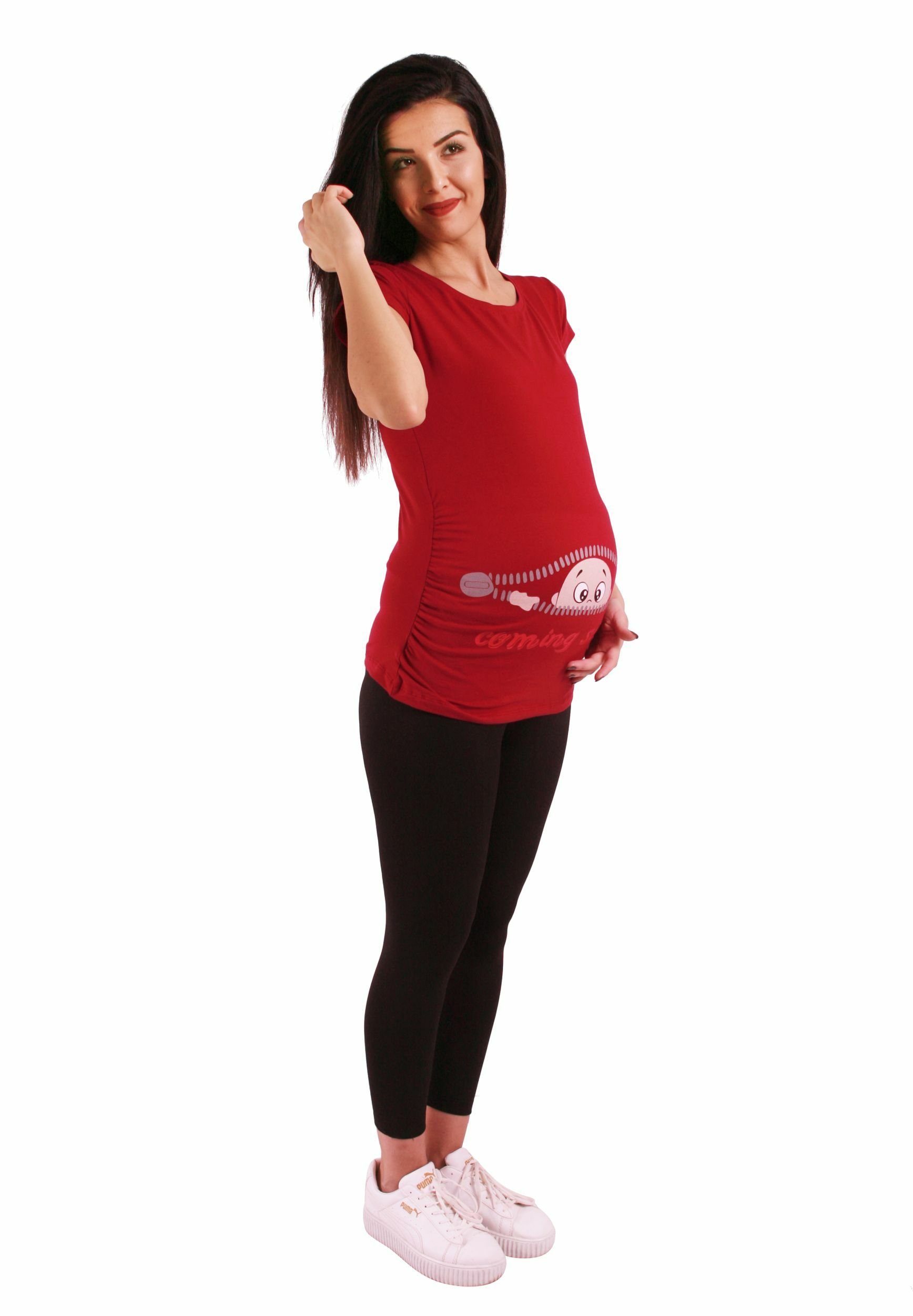 M.M.C. Umstandsshirt Coming Soon mit Motiv