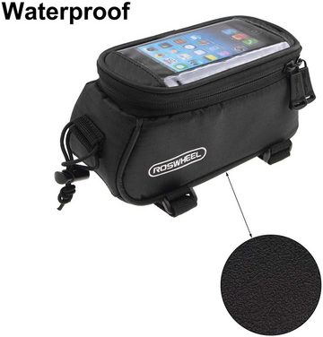 Daskoo Fahrradtasche Wasserdicht Rahmentasche Oberrohrtasche 5.5 Zoll phone Handyhalter